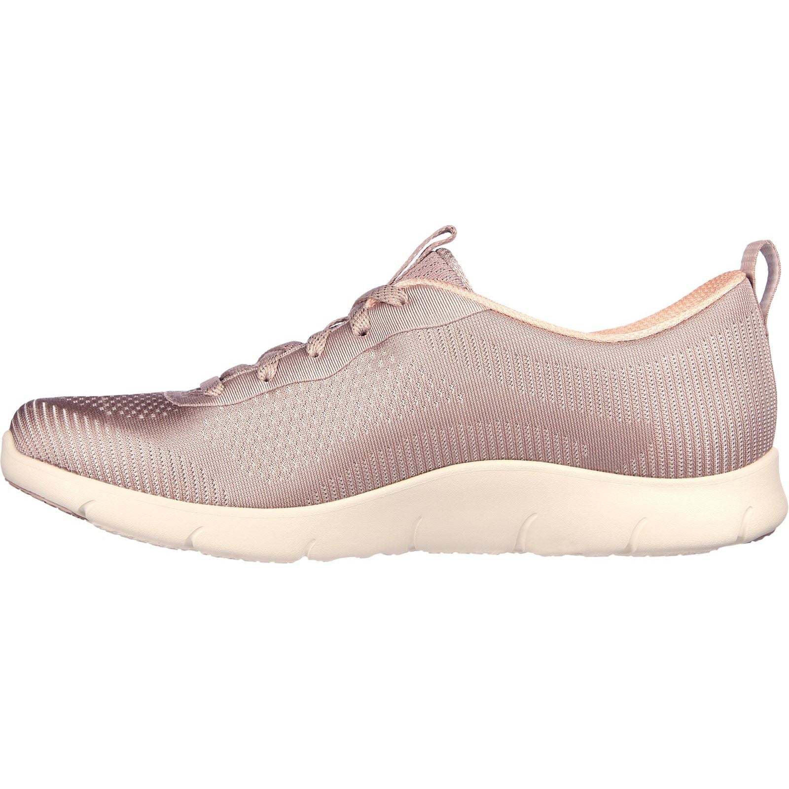 Skechers Arch Fit Refine Classy Doll Textile Damen Sneaker In Dunklem Taupe