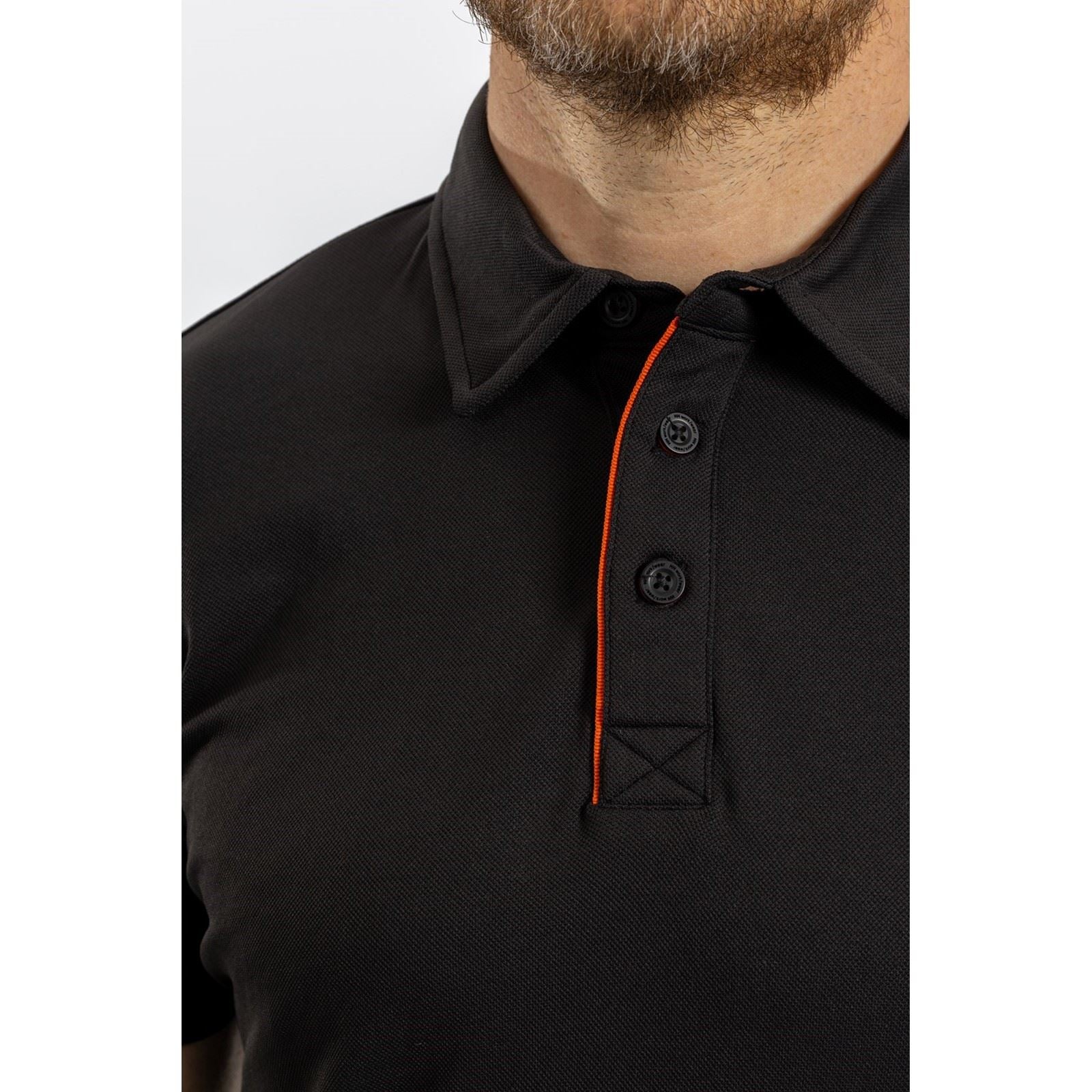 Helly Hansen Workwear Kensington Tech Herren Schwarze Farbes Polo-Shirt