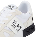 EA7 Legacy Herren Sneaker Aus Weißem/Schwarzem Wildleder