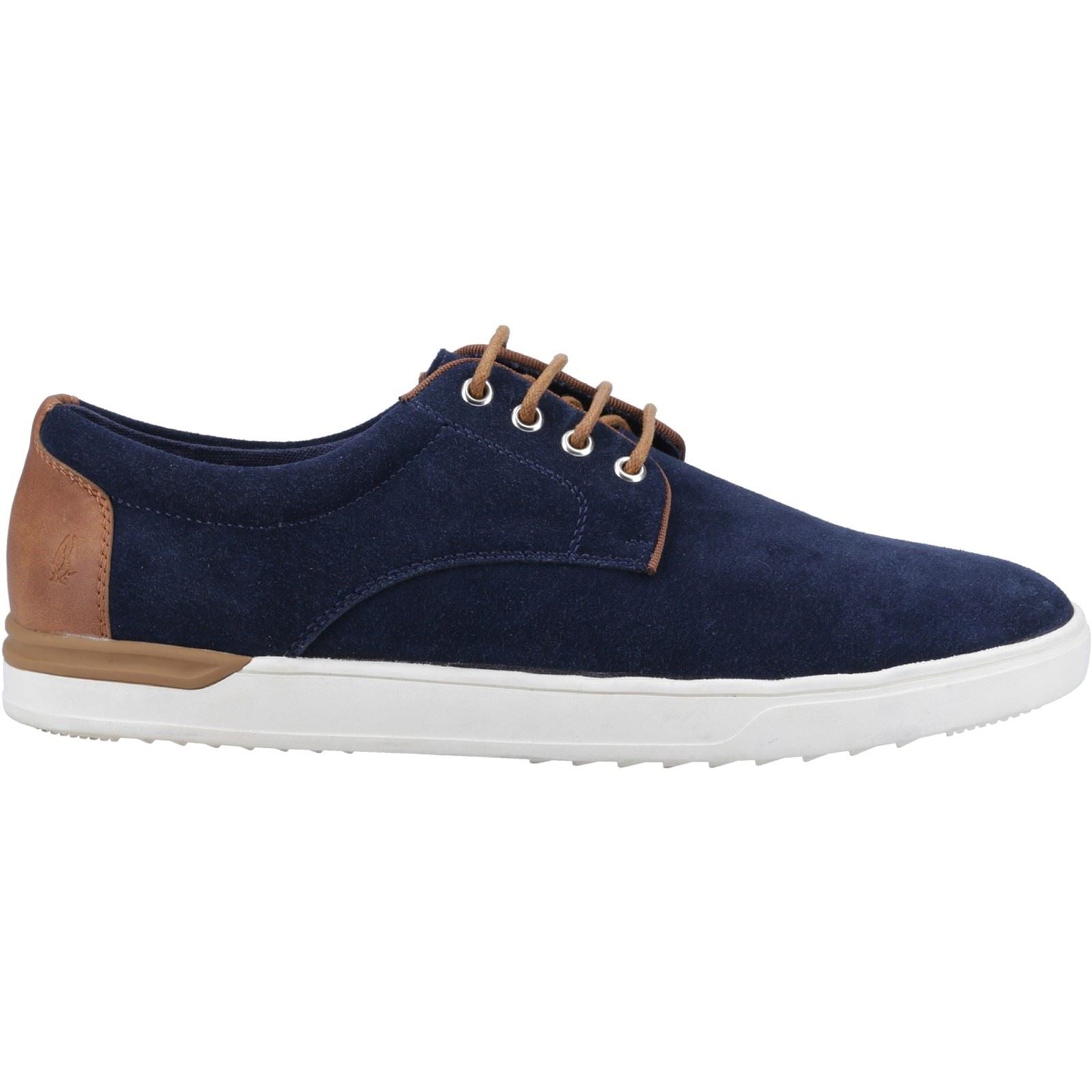 Hush Puppies Joey Herren Wildleder Halbschuhe In Marineblau Mit Schnürung