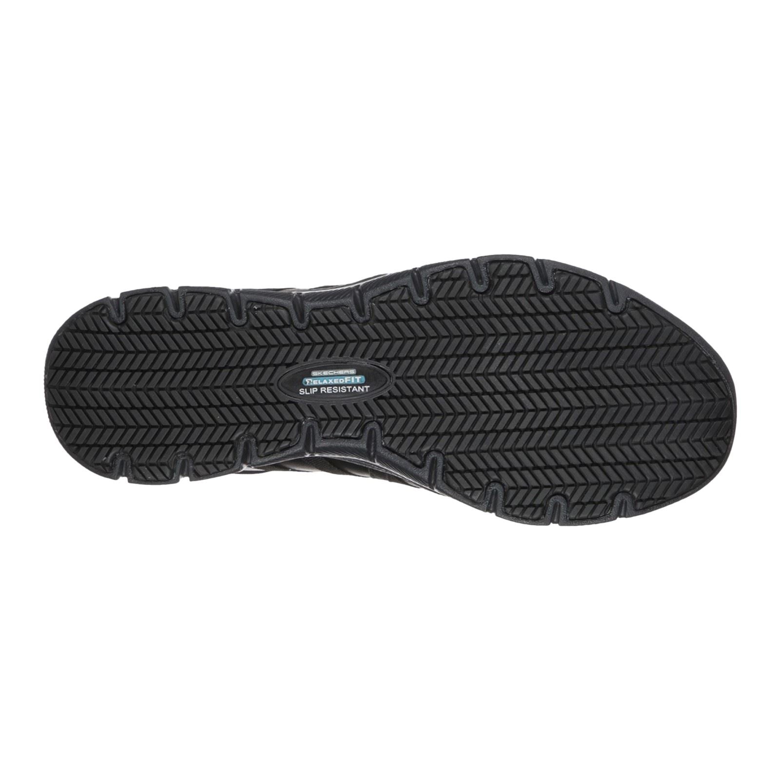 Skechers Workwear Ghenter Dagsby Damen Sneaker aus Schwarzem Leder