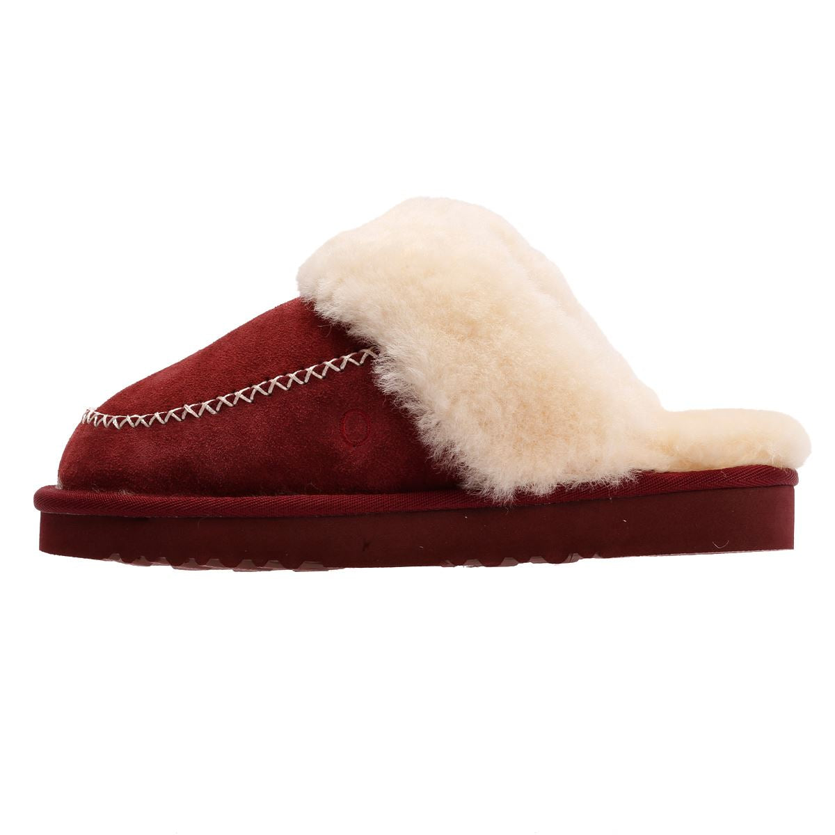 Osprey London The Celeste Wildleder Damen Rote Hausschuhe
