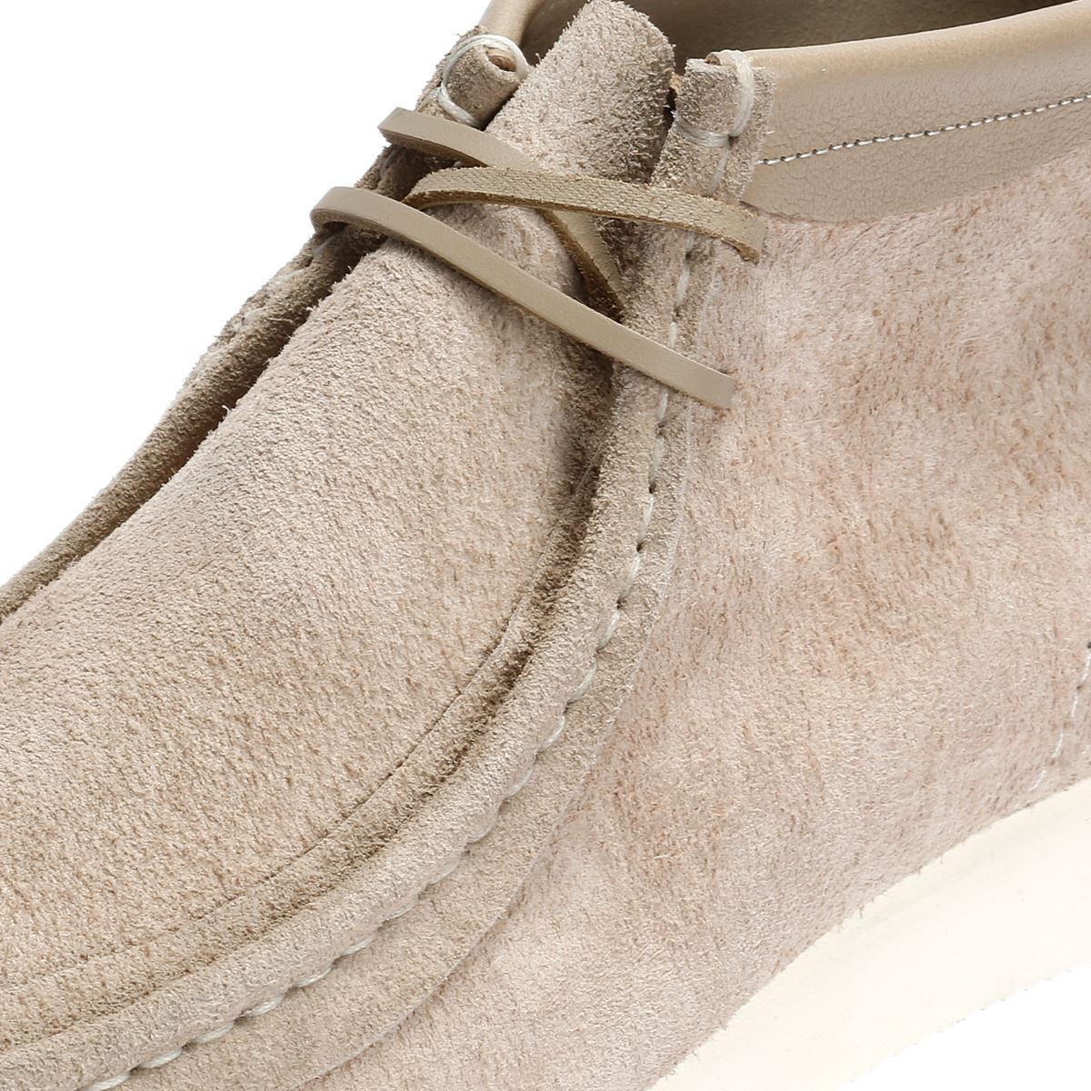 Clarks Originals Wallabee Combi Wildleder Herren Stiefel In Grau