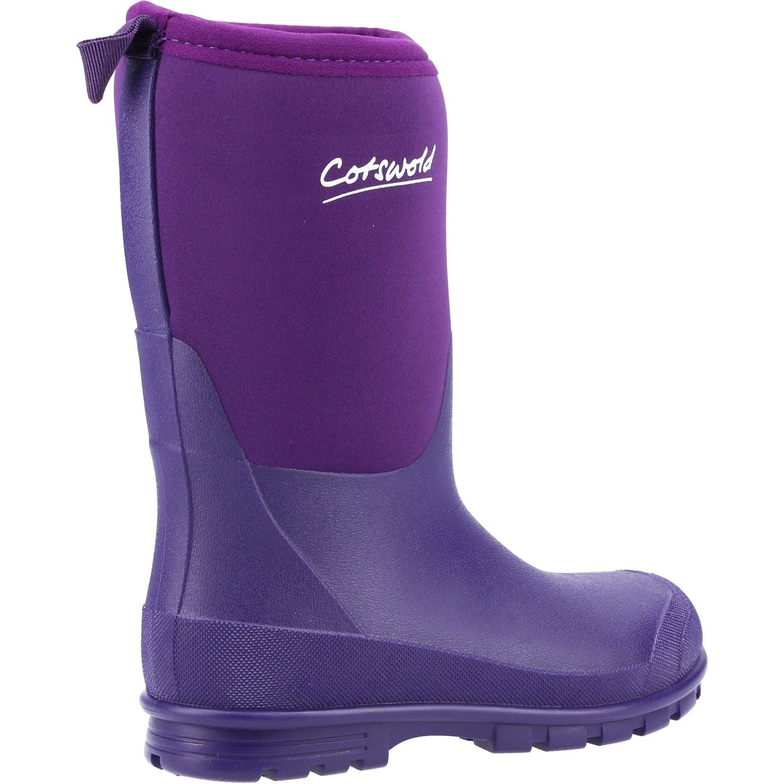 Cotswold Hilly Neoprene TPR+Neopren Unisex Kinder lila Gummistiefel