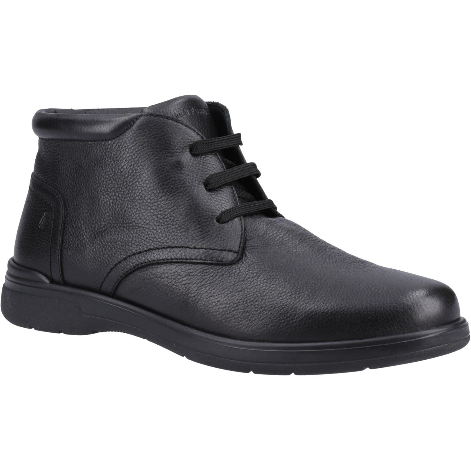 Hush Puppies Malcolm Leder Herren Schwarze Stiefel