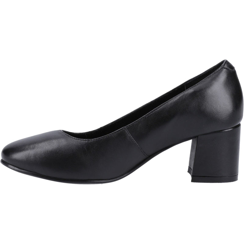 Hush Puppies Anna Wide Leder Frauen Schwarze Absätze