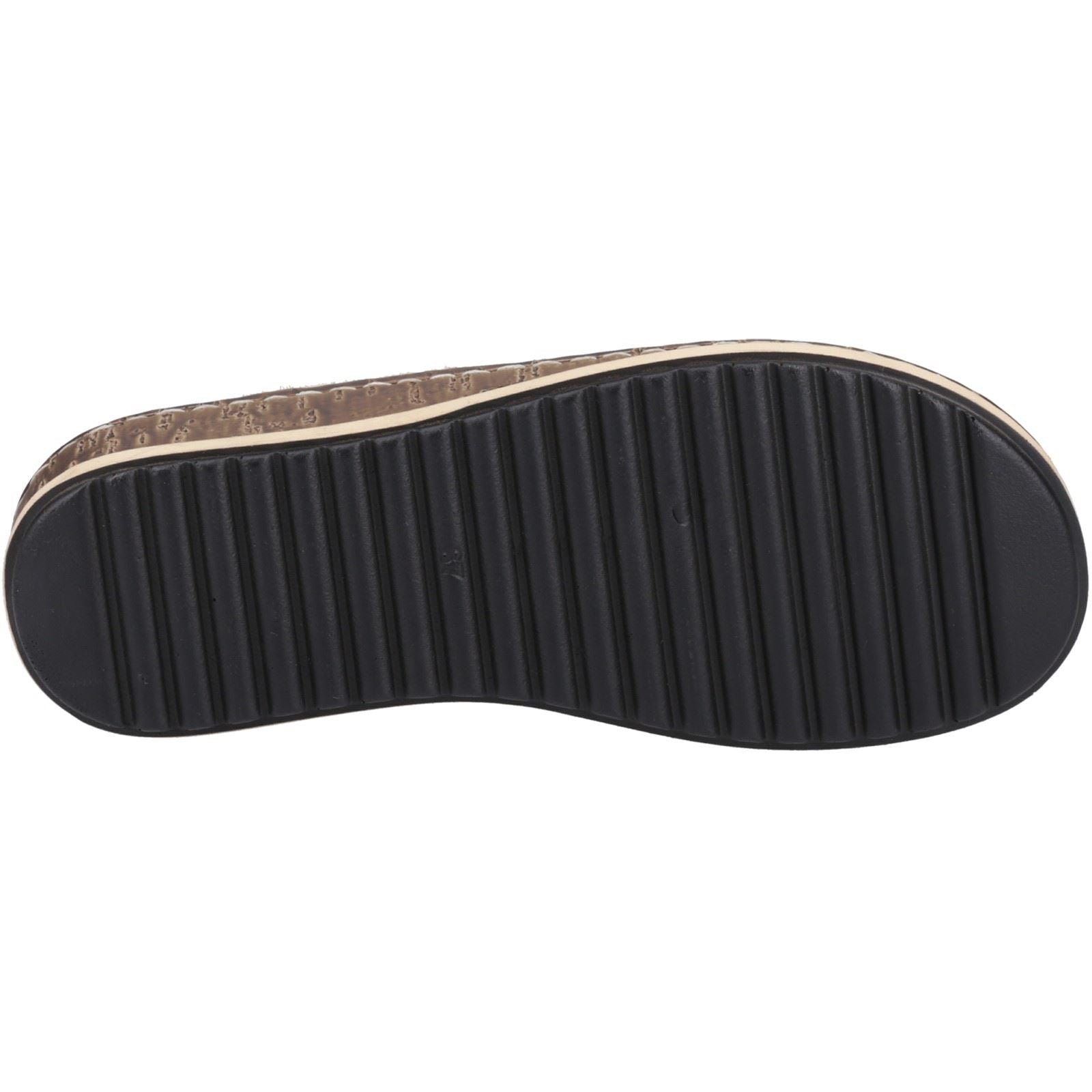 Hush Puppies Elissa Toepost Damen Sandalen Aus Wildleder In Gold