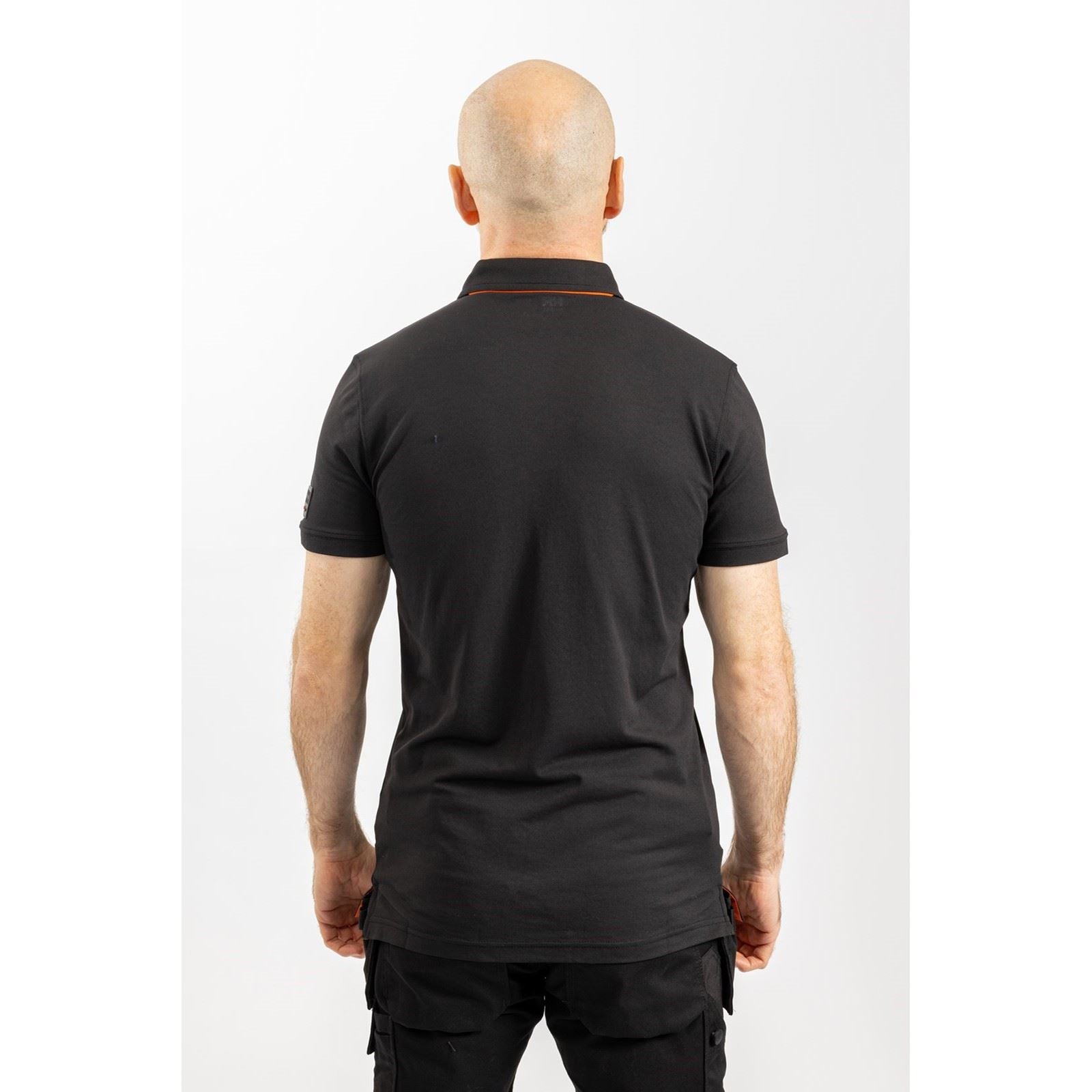 Helly Hansen Workwear Kensington Tech Herren Schwarze Farbes Polo-Shirt