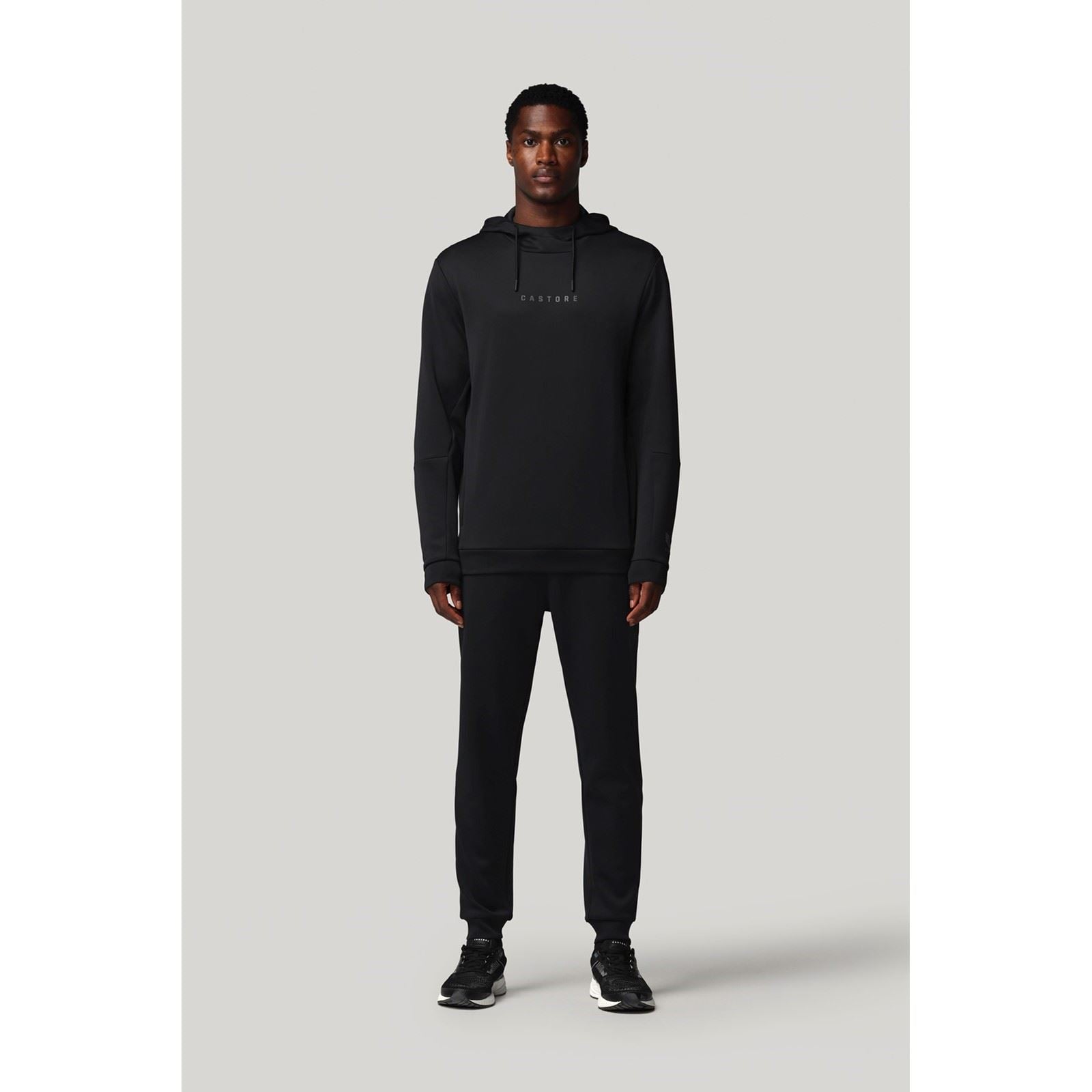 Castore Flex Hoodie Herren Schwarzes Kapuzensweatshirt