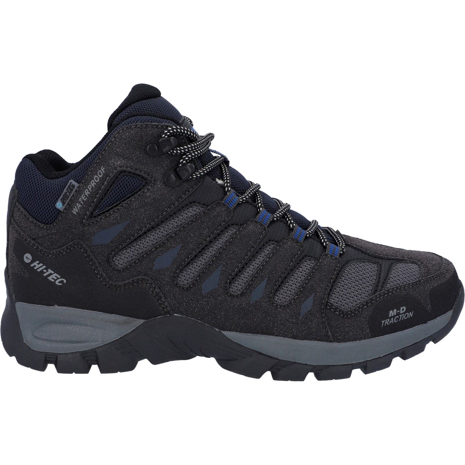 Hi-Tec Corzo Mid Polyurethan Herren Wanderstiefel In Anthrazit/Marinblau