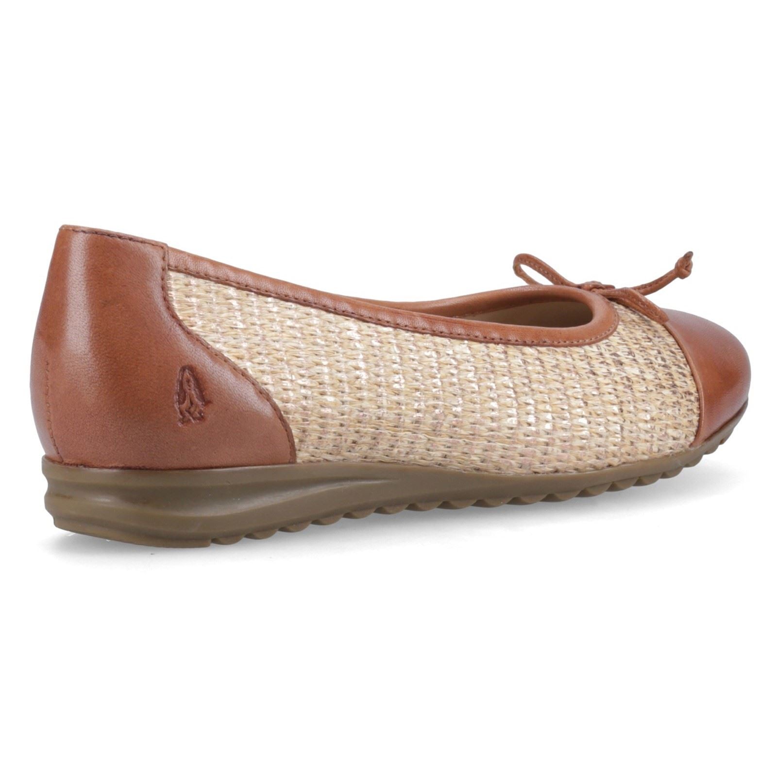 Hush Puppies Laurie Toe Cap Leder Damenschuhe In Braun