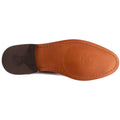 Base London Cast Washed Leder Herren Braune Brogue Schuhe
