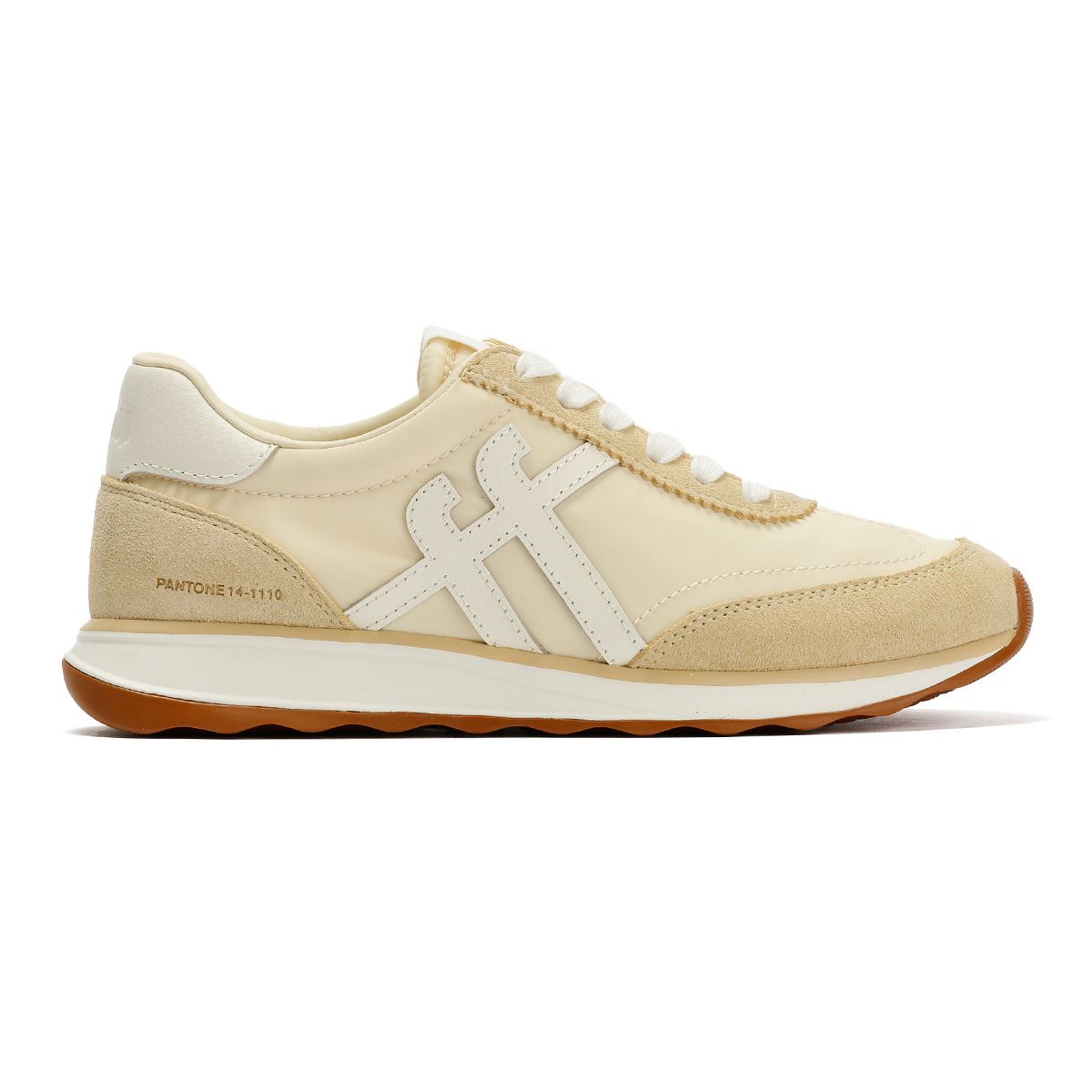 FitFlop X Pantone Retro-Q Wildleder Damen Gelbe Sneaker