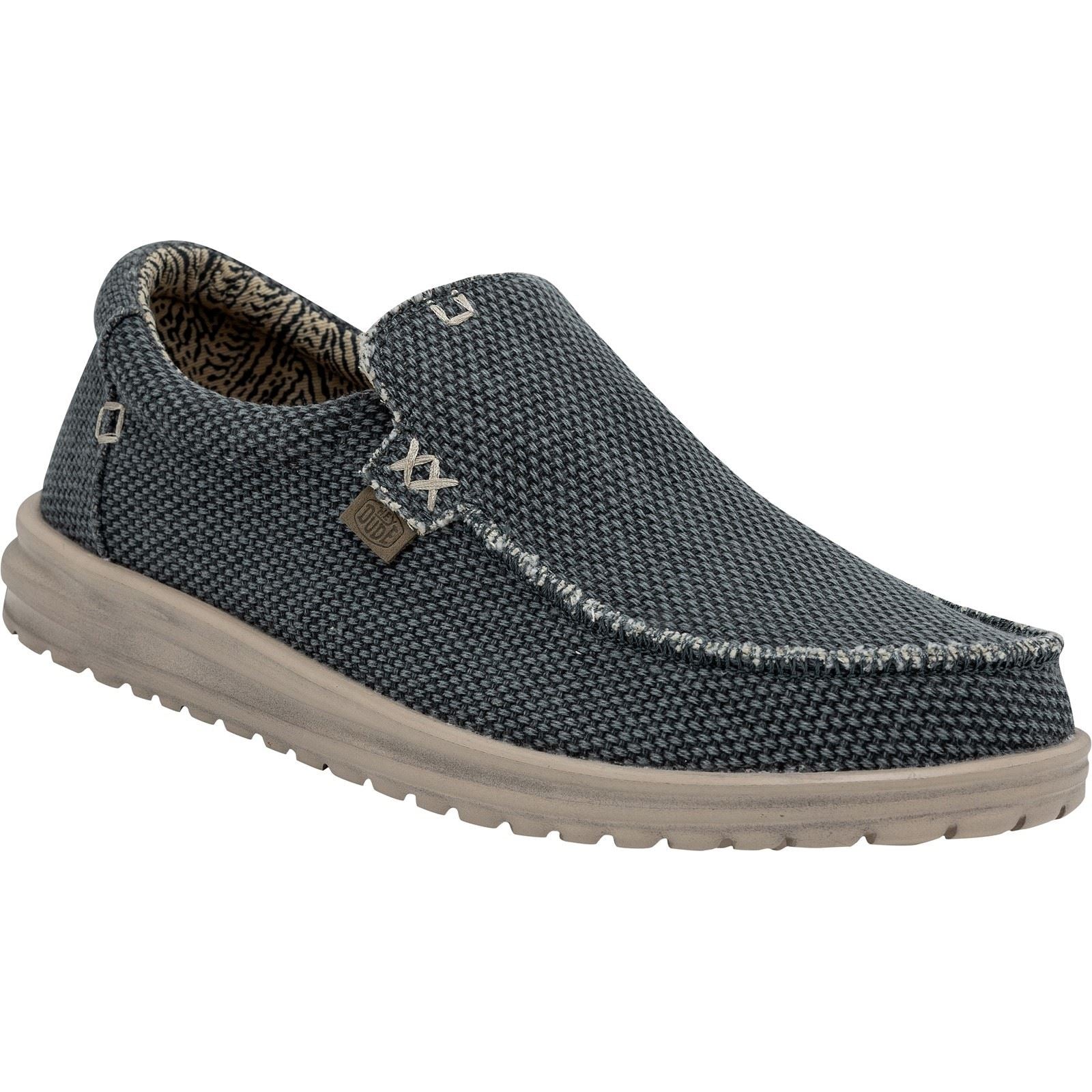HEYDUDE Mikka Braided Textil Herren Tiefblau Loafer