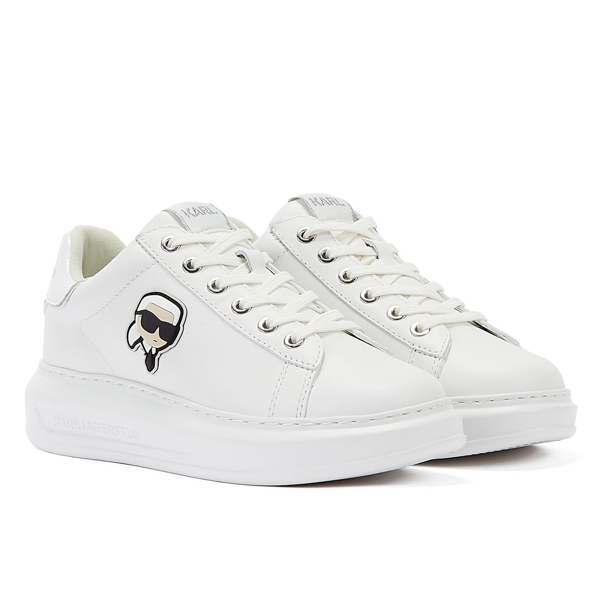 Karl Lagerfeld kapri nft lo Spitzen Damen-Sneaker in Weiß Mono