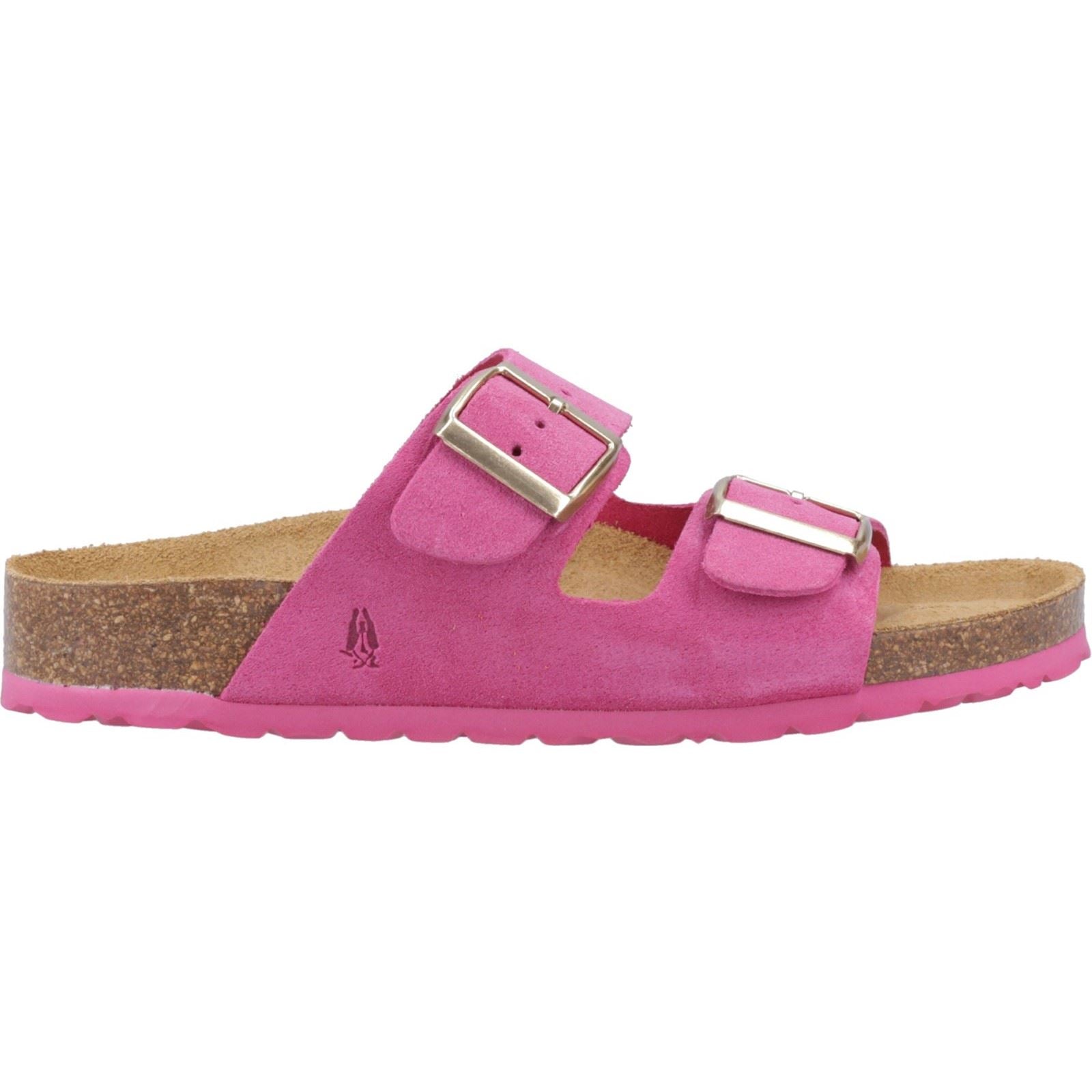 Hush Puppies Blaire Damen Sandalen Aus Wildleder In Fuchsia