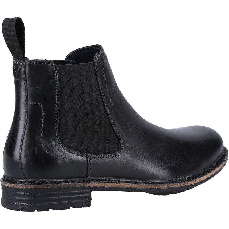 Hush Puppies Justin Chelsea Schwarze Farbe Herrenlederstiefel