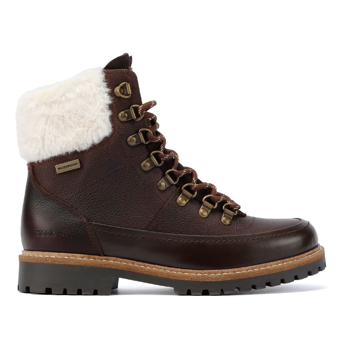 Barbour Woodside Hiker Damenstiefel Aus Braunem Leder