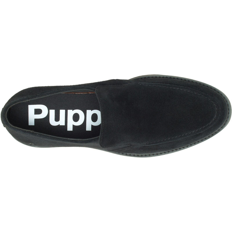Hush Puppies Earl Slip On Herren Wildlederloafer In Schwarz