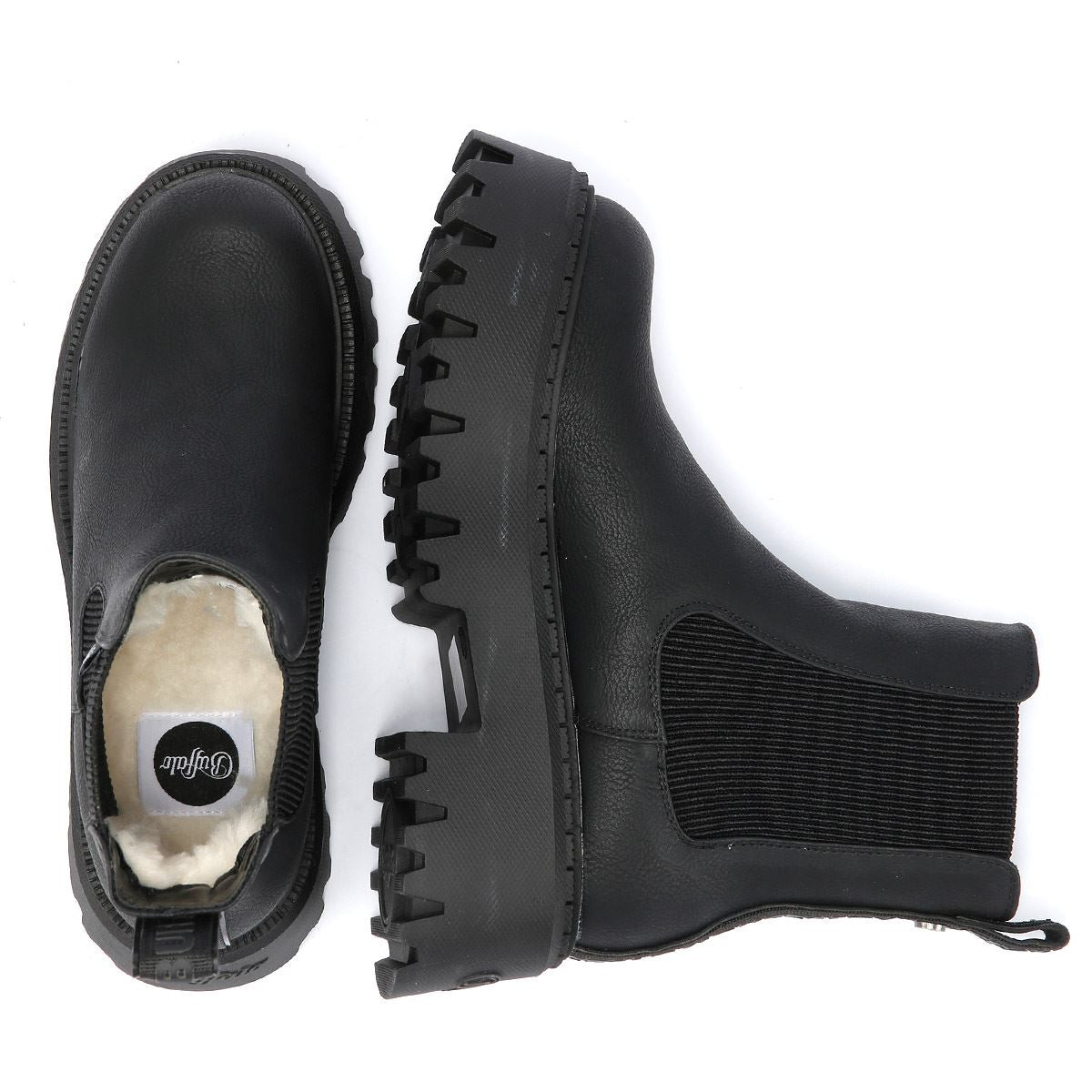 Buffalo Aspen Chelsea Veganes Nappa Damenstiefel In Schwarz