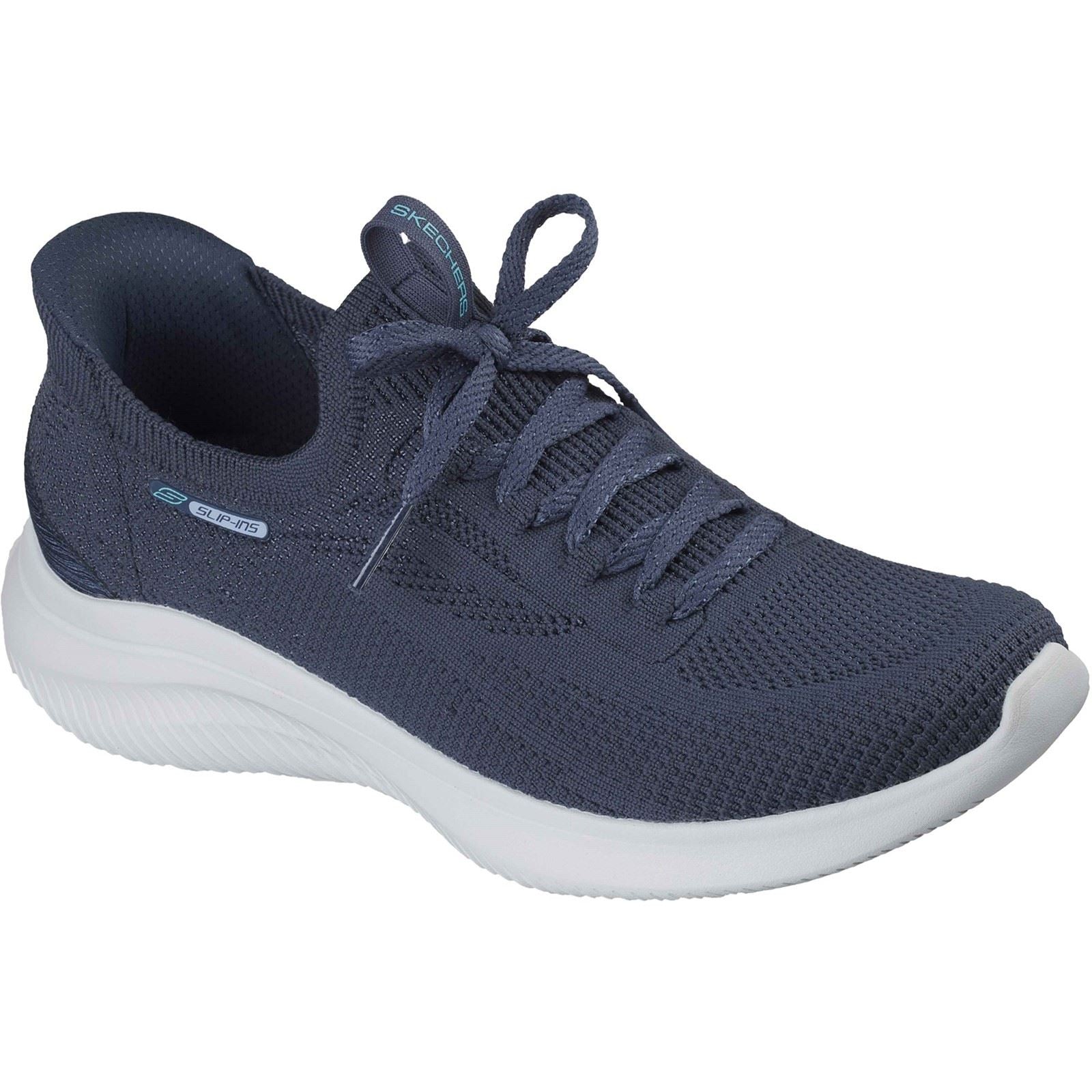 Skechers Ultra Flex 4.0 Textil Damen Sneakers In Marineblau