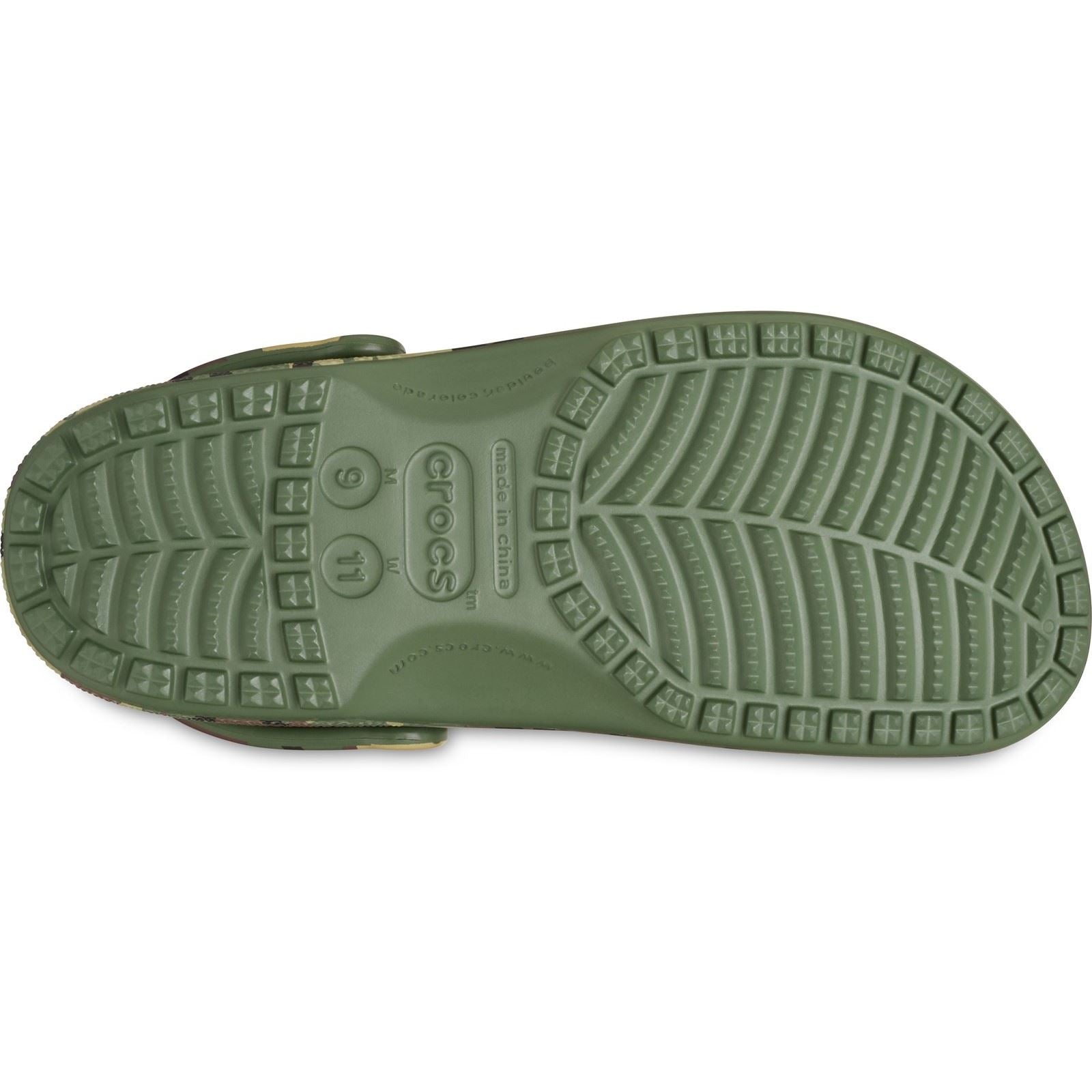 Crocs Classic Camouflage Eva Herren Clogs In Armeegrün