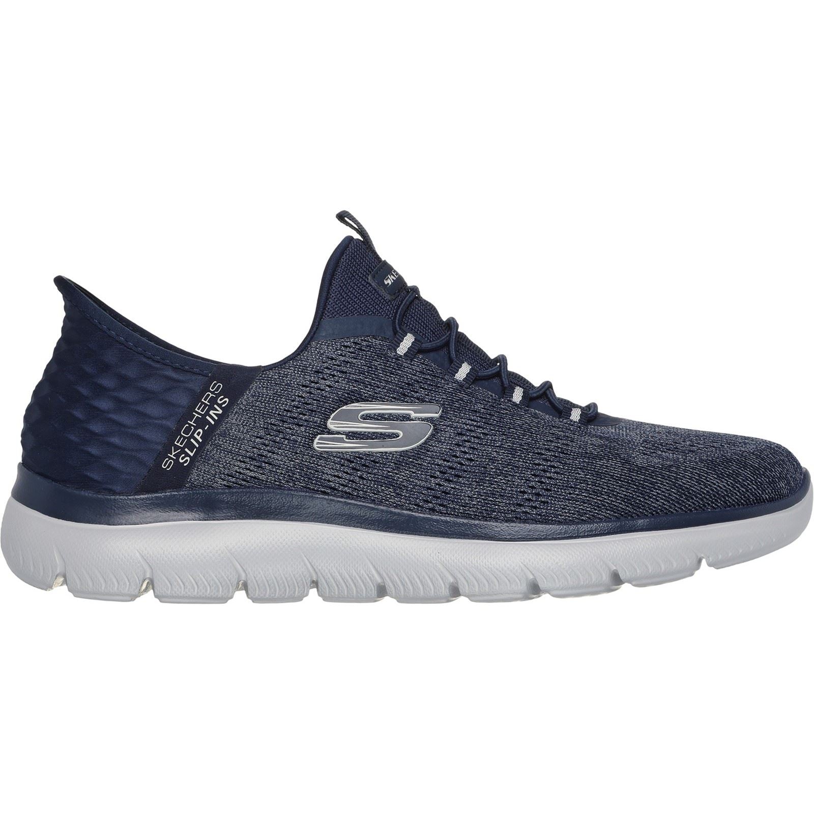 Skechers Summits Key Pace Textile Herren Navy Sneakers