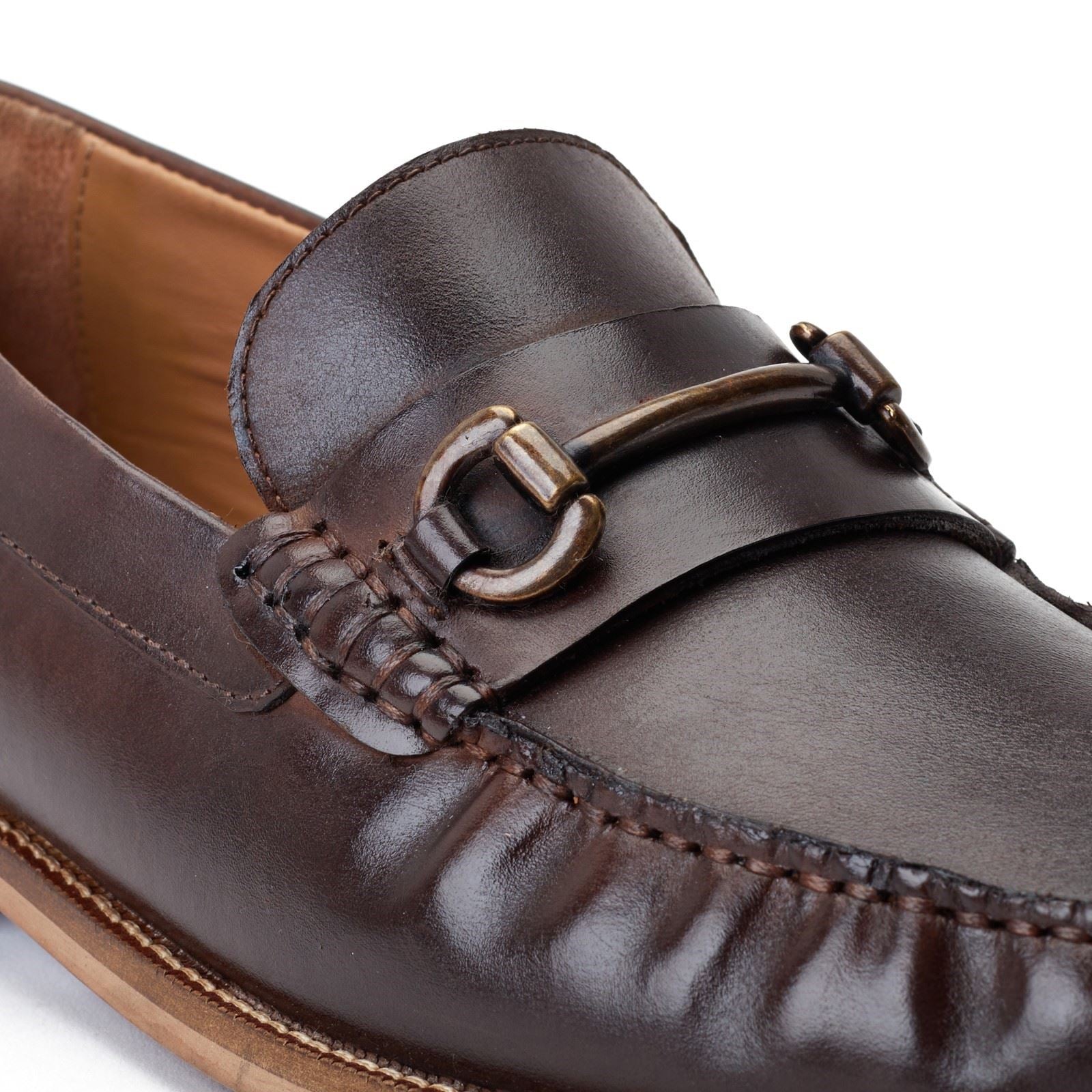 Base London Madison Leder Herren Braune Loafer