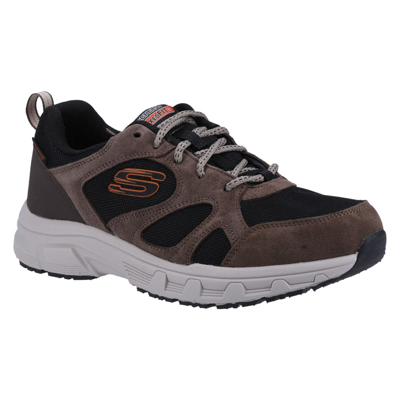 Skechers Oak Canyon Sunfair Leder Herren Wanderstiefel In Braun/Schwarz