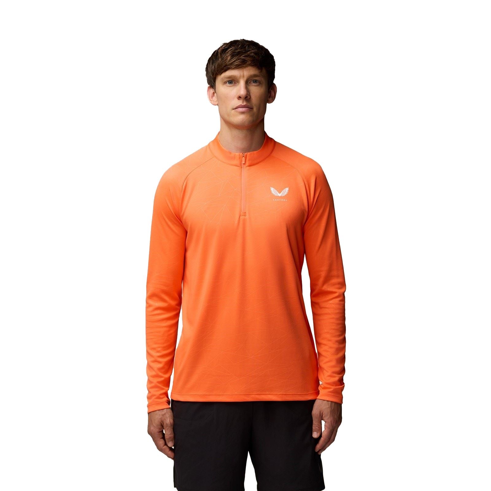 Castore Adapt Training 1/4 Zip Top Polyester Herren Orange Sportshirts