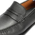 Ben Sherman Hester Leder Herren Schwarze Loafer