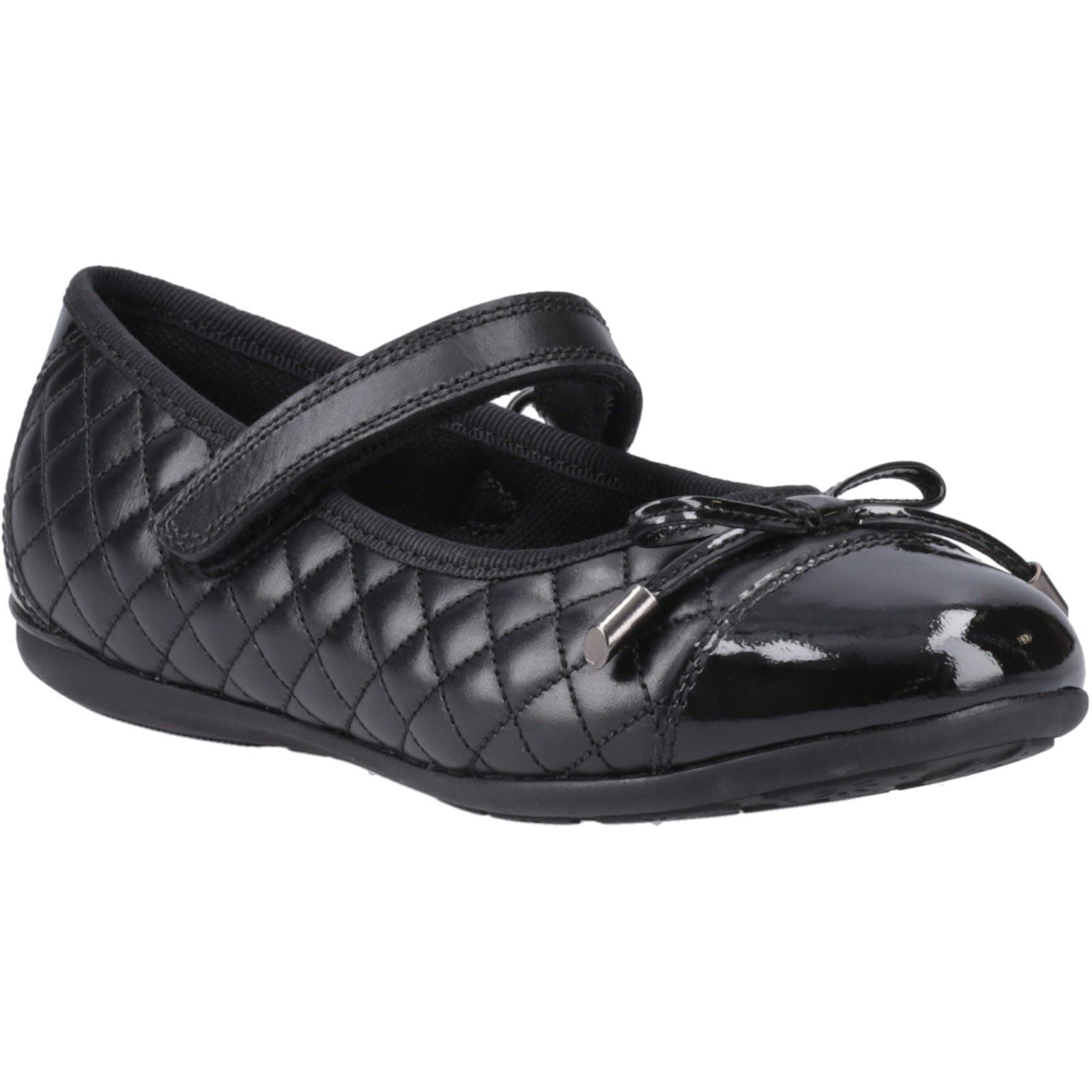 Hush Puppies Lottie Mädchenschwarze Ballettschuhe Aus Leder
