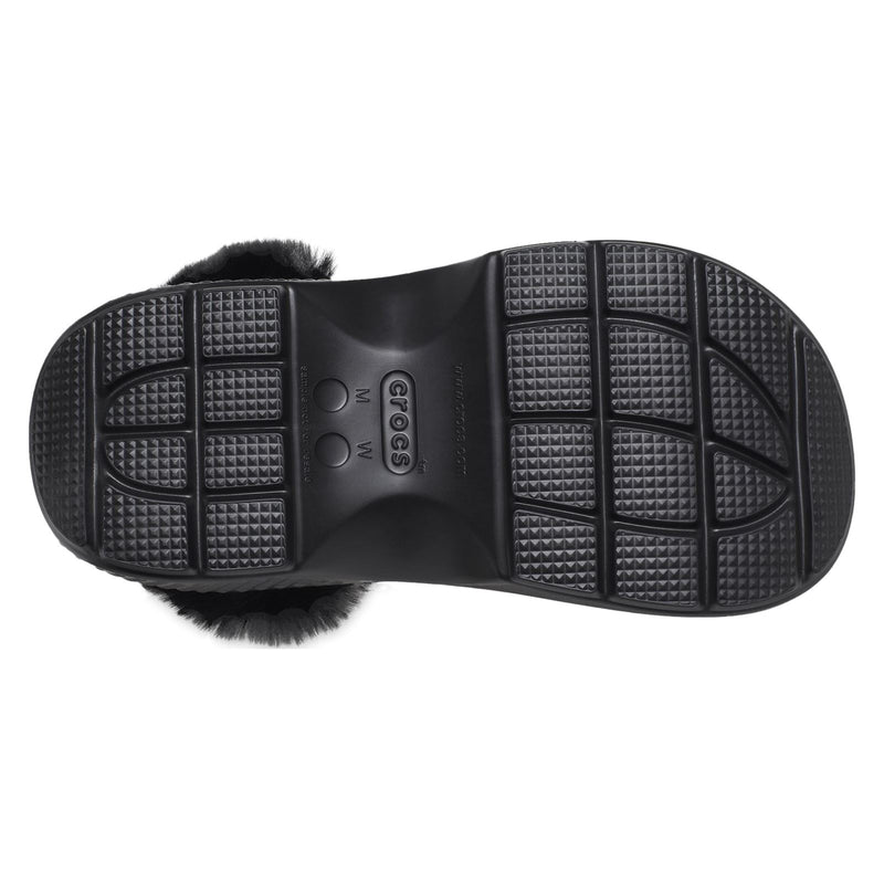 Crocs Stomp Lined Eva Damen Hausschuhe In Schwarz