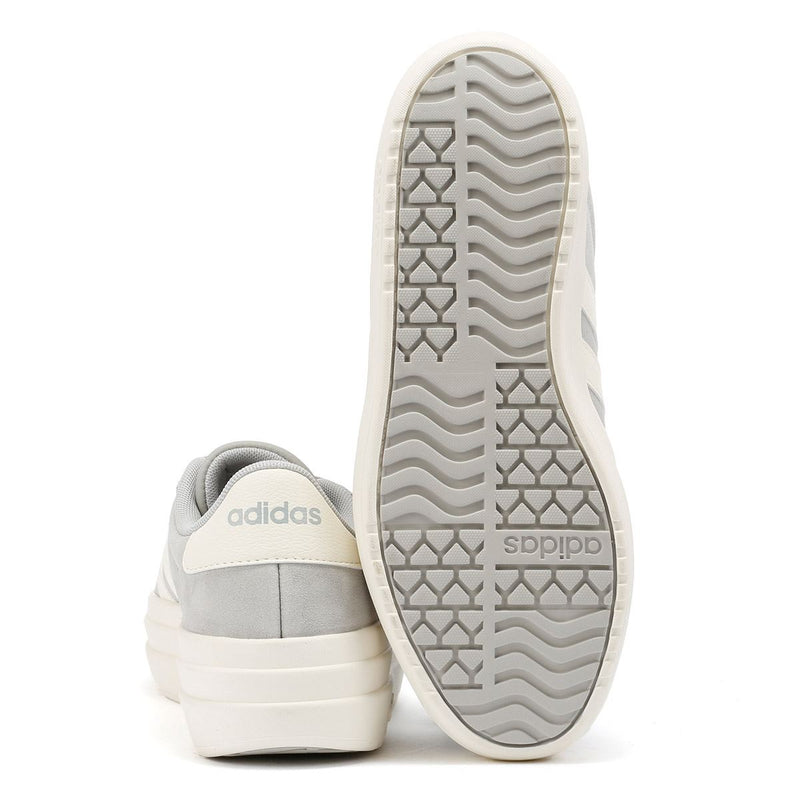 Adidas VL Court Bold Damen Sneaker Aus Grauem Leder