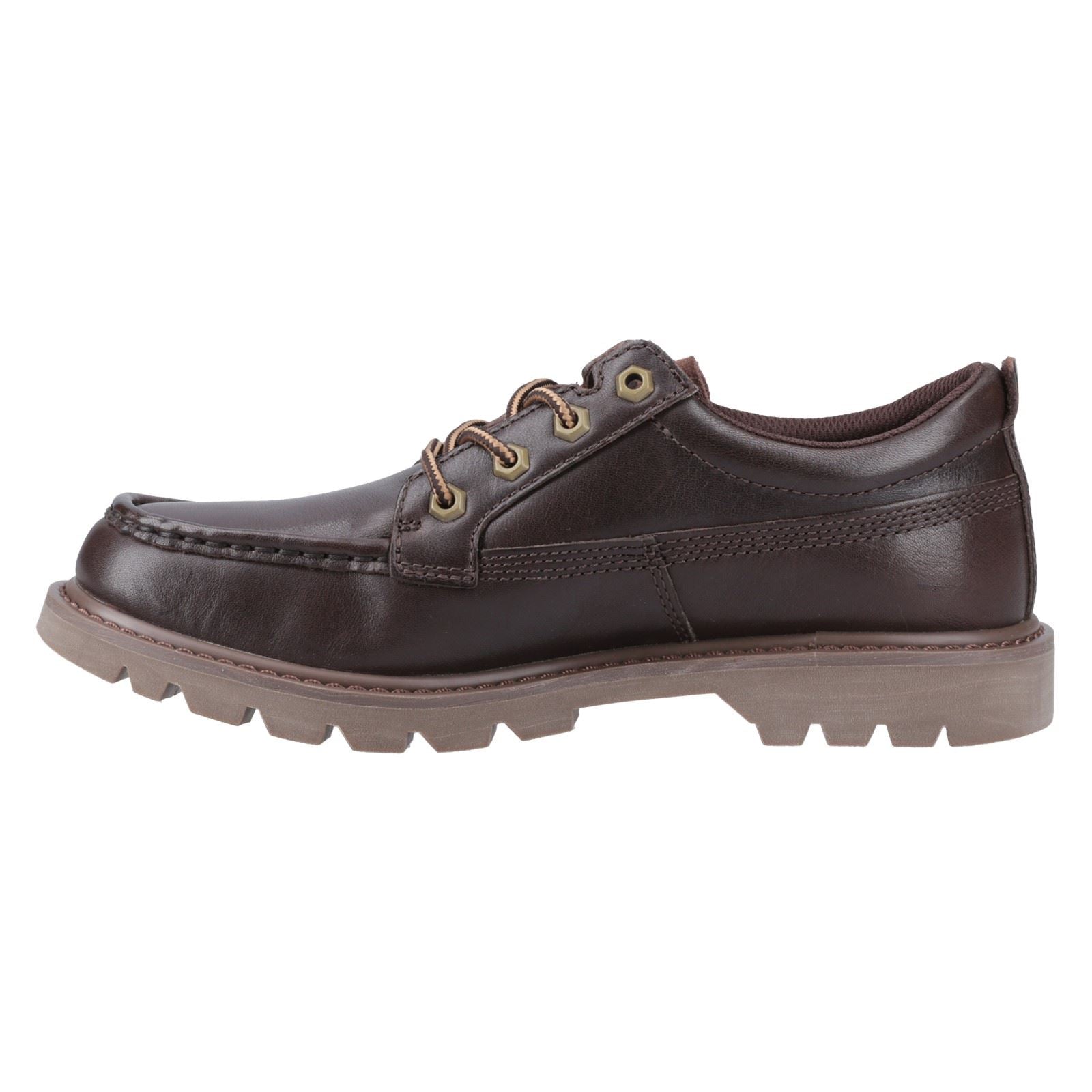 Caterpillar Colorado Moc Toe Low Leder Herren Dunkelbraune Schnürschuhe