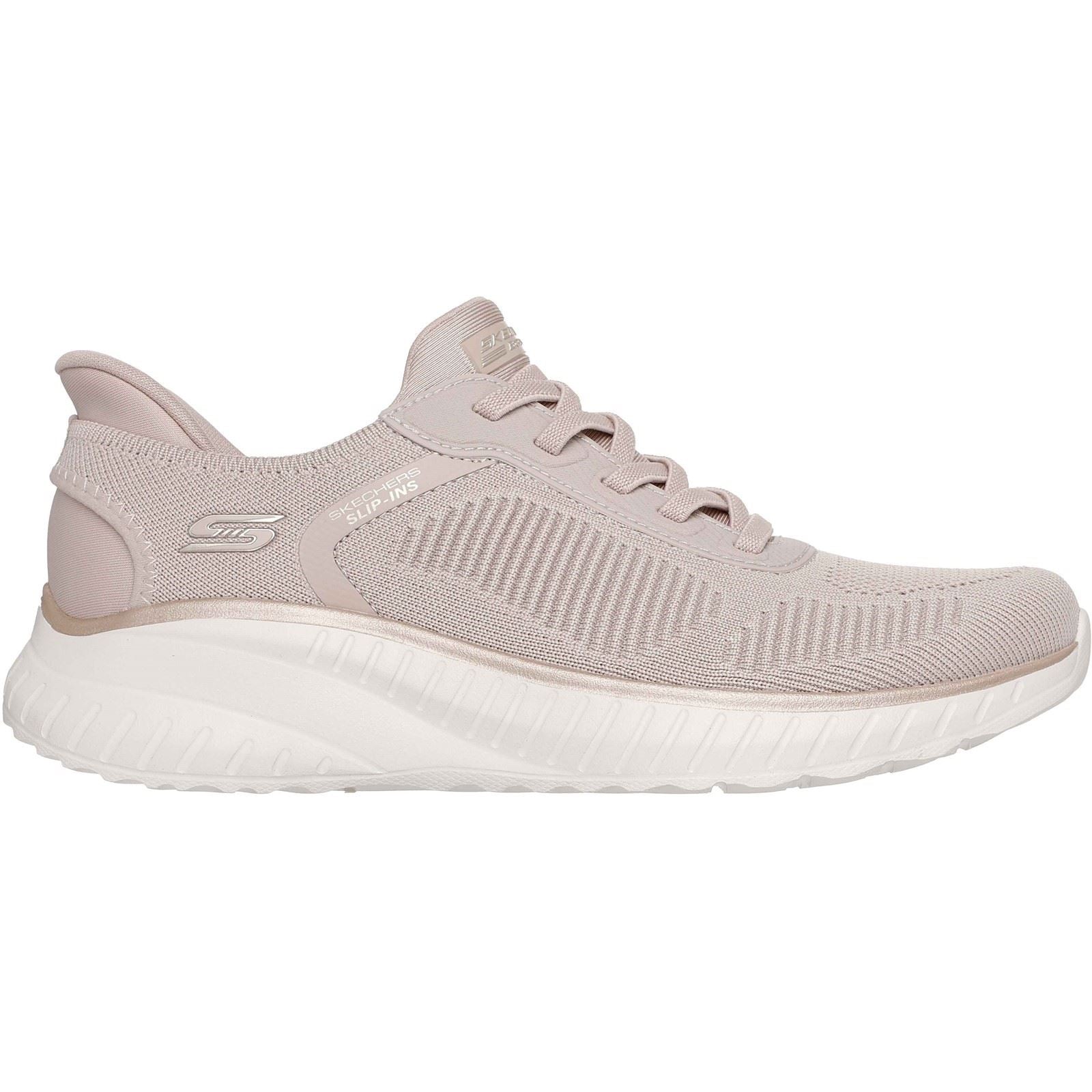 Skechers BOBS Sport Squad Chaos Textil Frauen Natural/Gold Sneakers