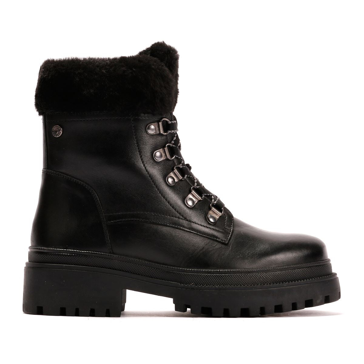 Osprey London The Budapest Leder Damen Schwarze Stiefel