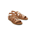 TOMS Sephina Leder Damen Sandalen In Sandbeige
