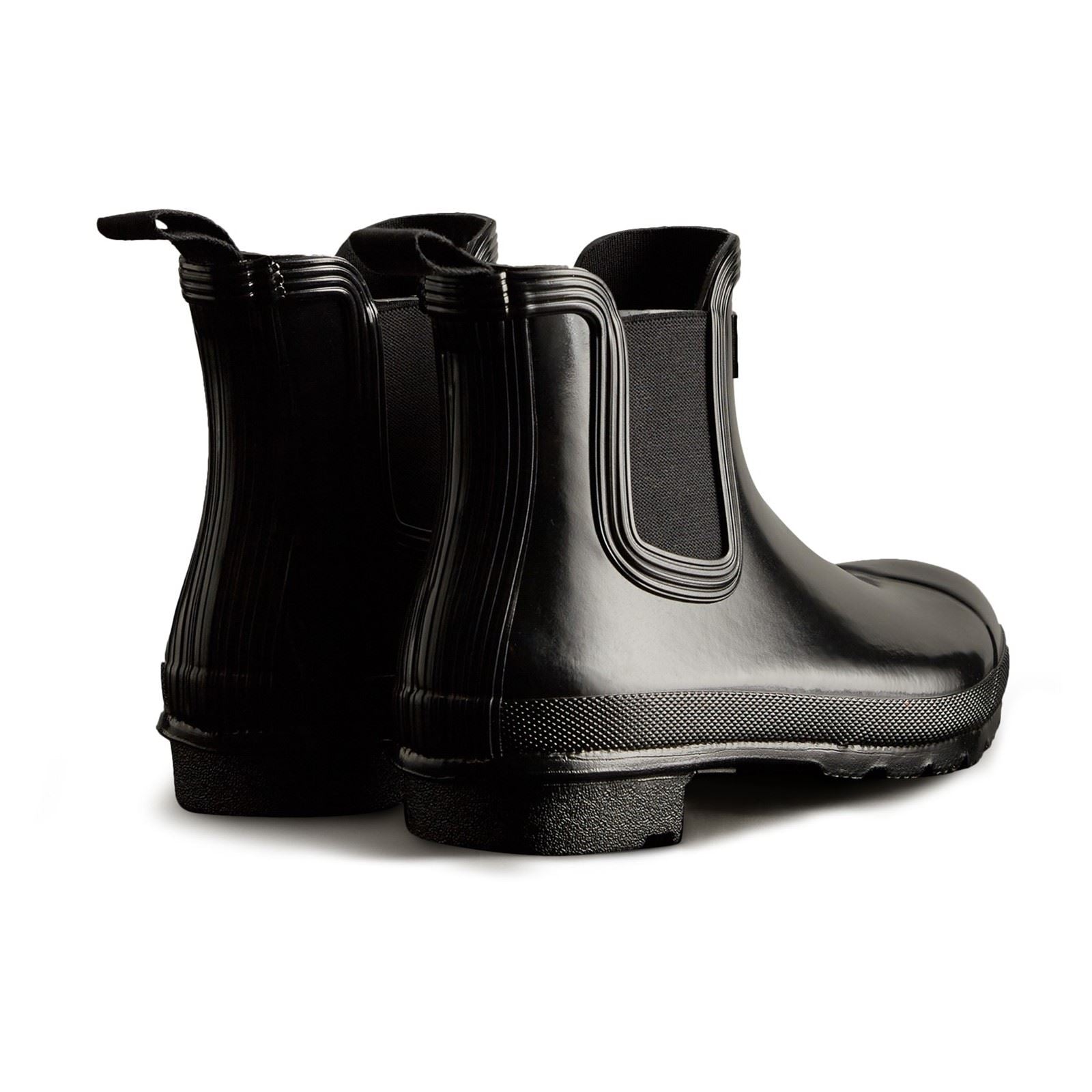 Hunter Original Chelsea Gloss Damen Gummistiefel In Schwarz