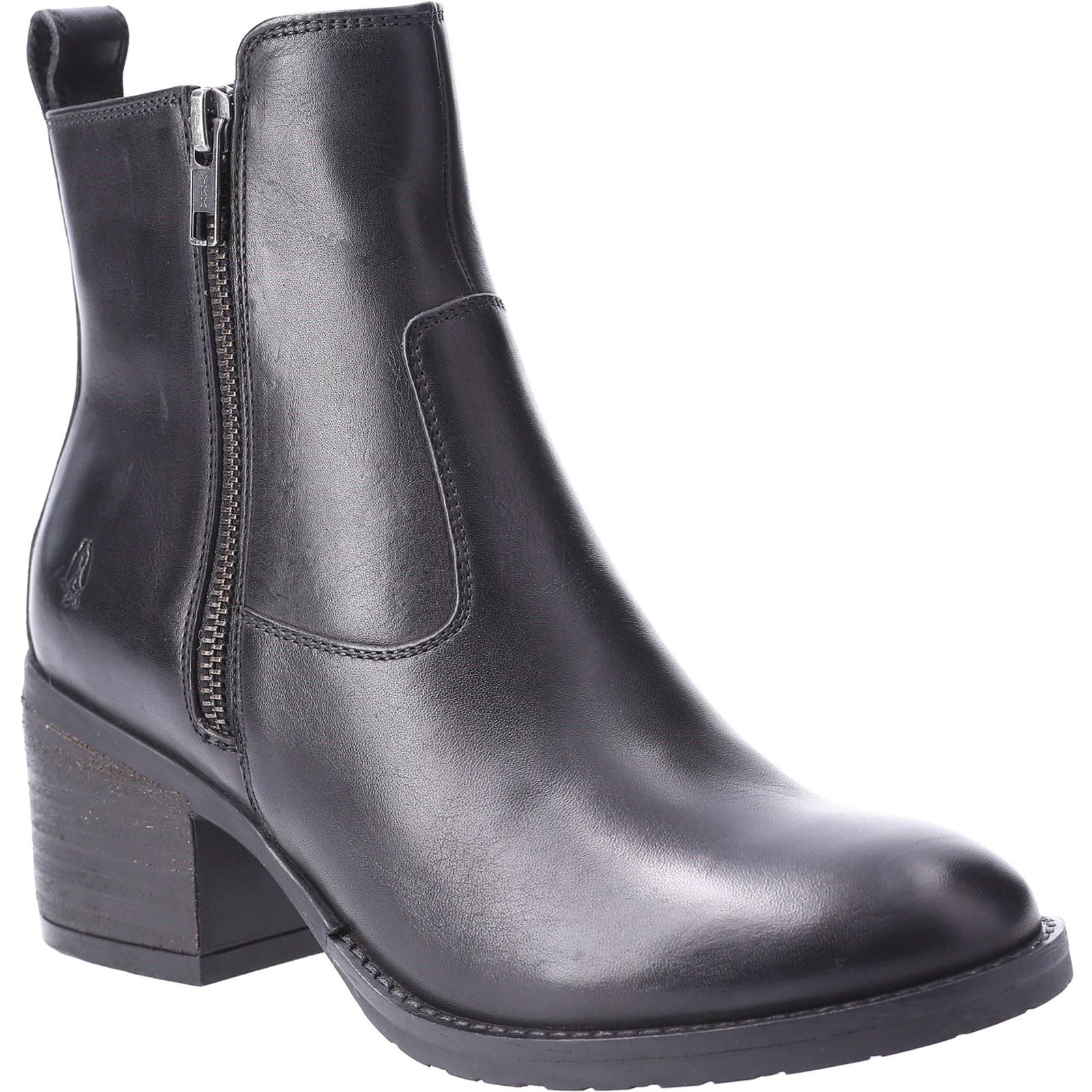 Hush Puppies Helena Damenlederstiefel In Schwarz