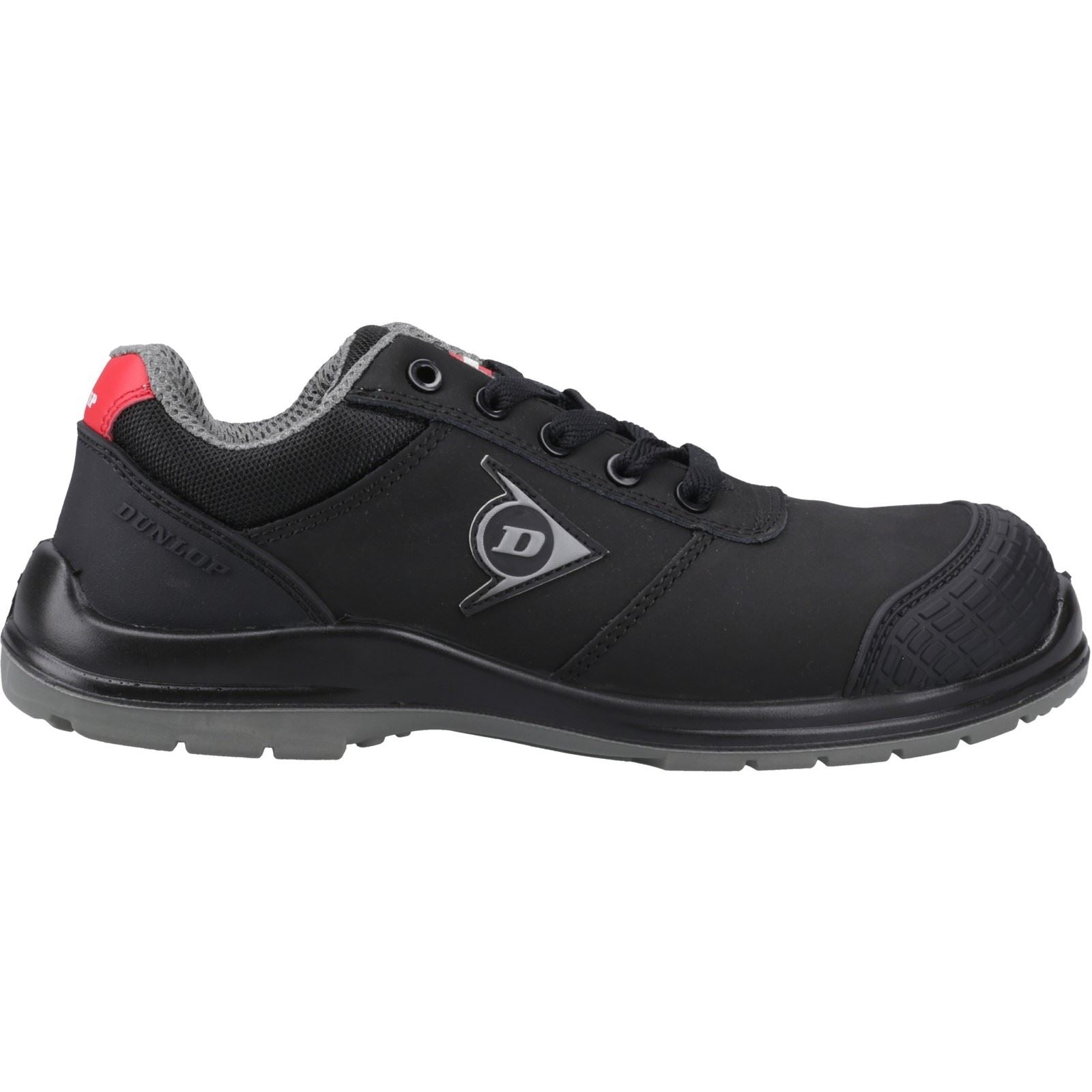 Dunlop First One Adv-Evo Low Nubuck Herren Sicherheitssneaker Schwarz/Rot
