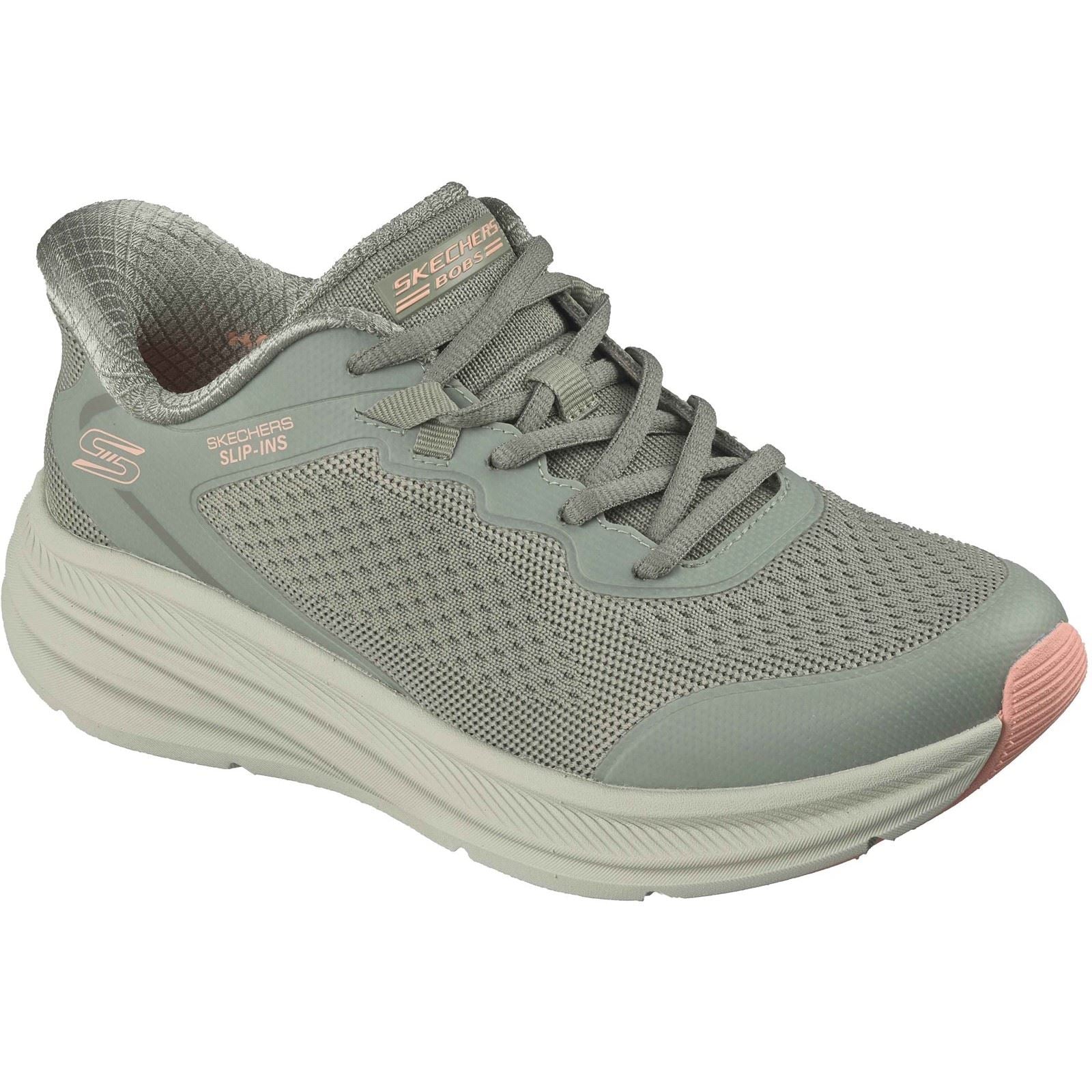 Skechers BOBS Skillz Textil Damen Oliven Sneakers