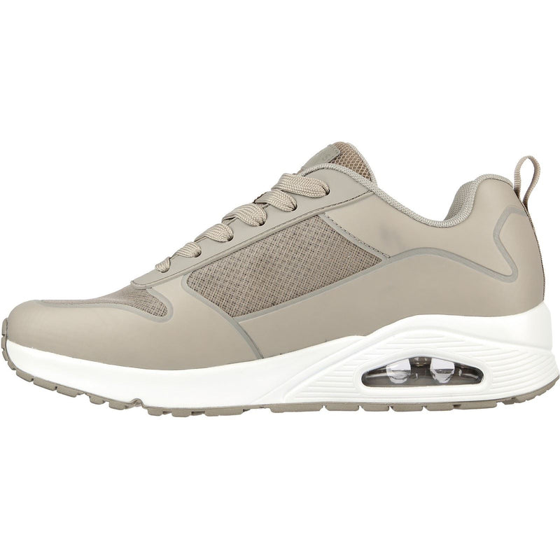 Skechers Uno Sol Synthetische Herren-Taupe-Sneaker