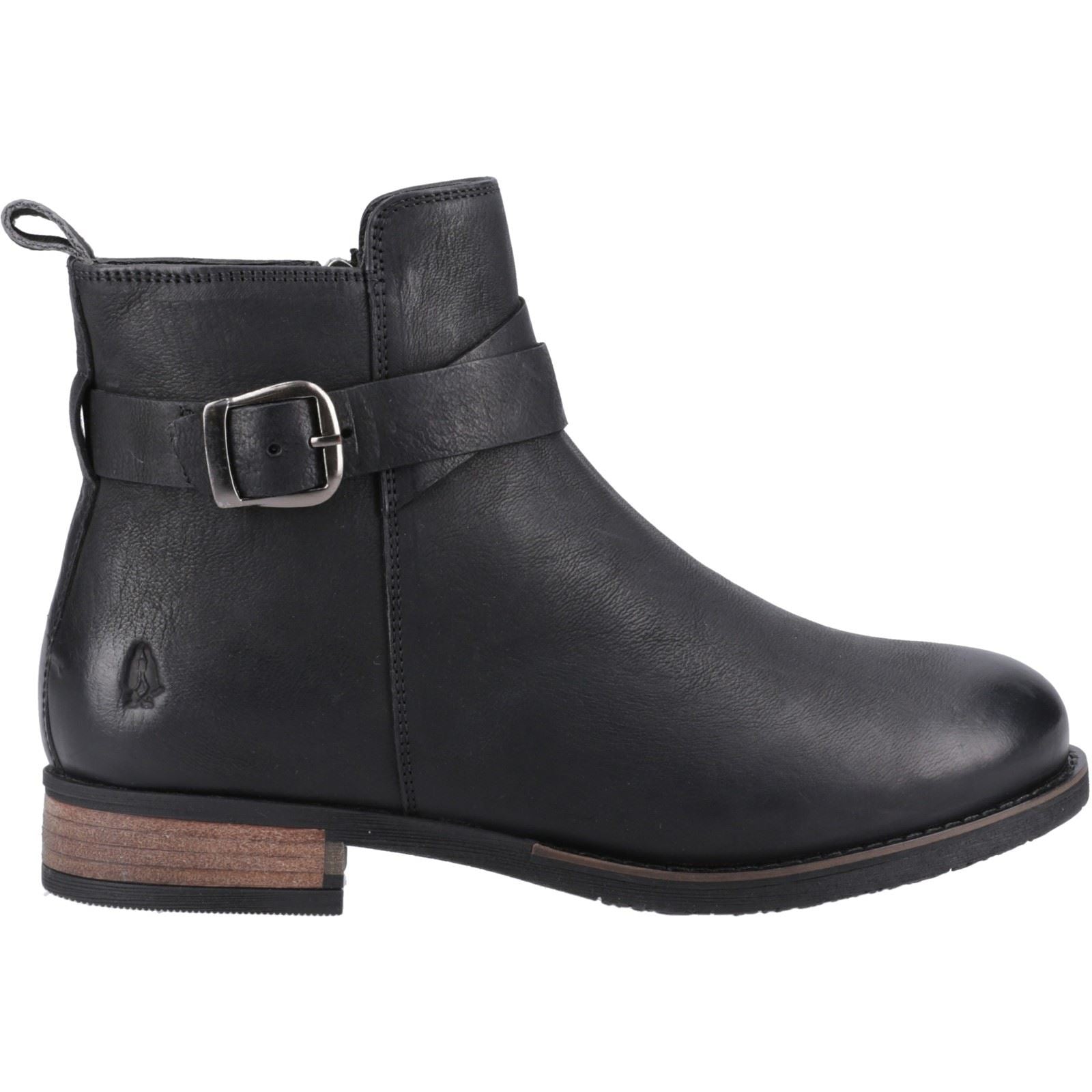 Hush Puppies Elise Damen Schwarze Farbe Lederstiefel