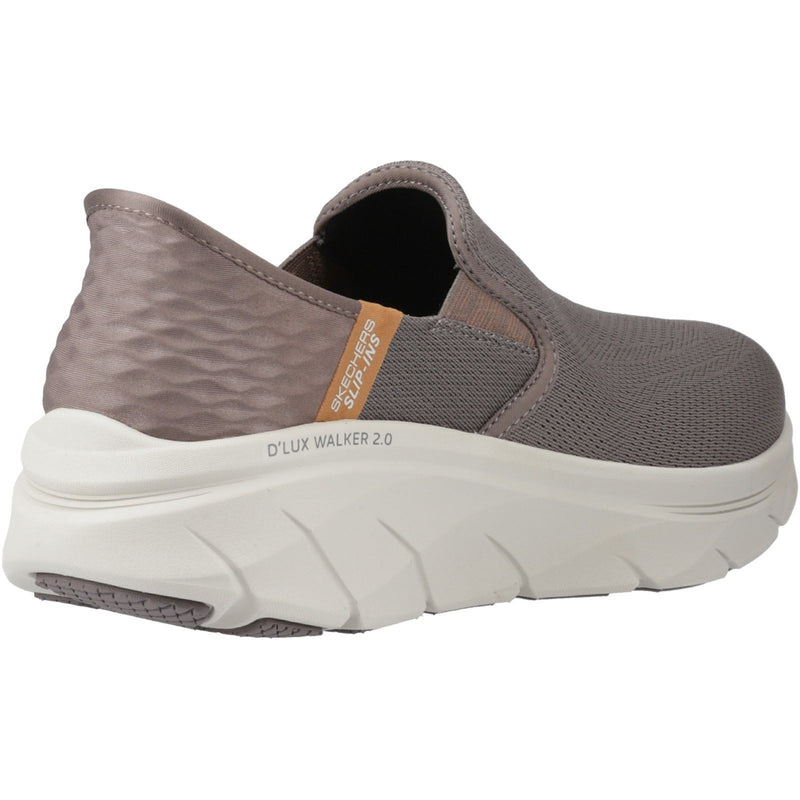 Skechers D'Lux Walker 2.0 Textile Herren Braune Sneakers