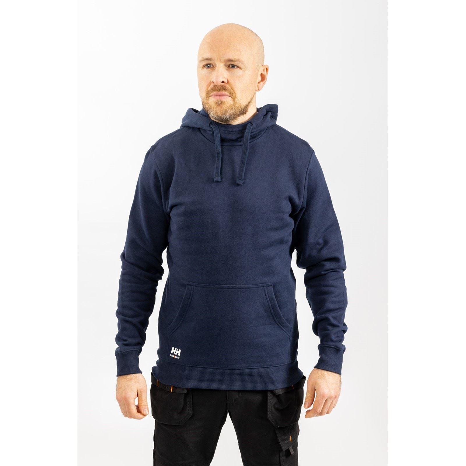 Helly Hansen Workwear Manchester Baumwoll Herrenblauer Kapuzensweatshirt