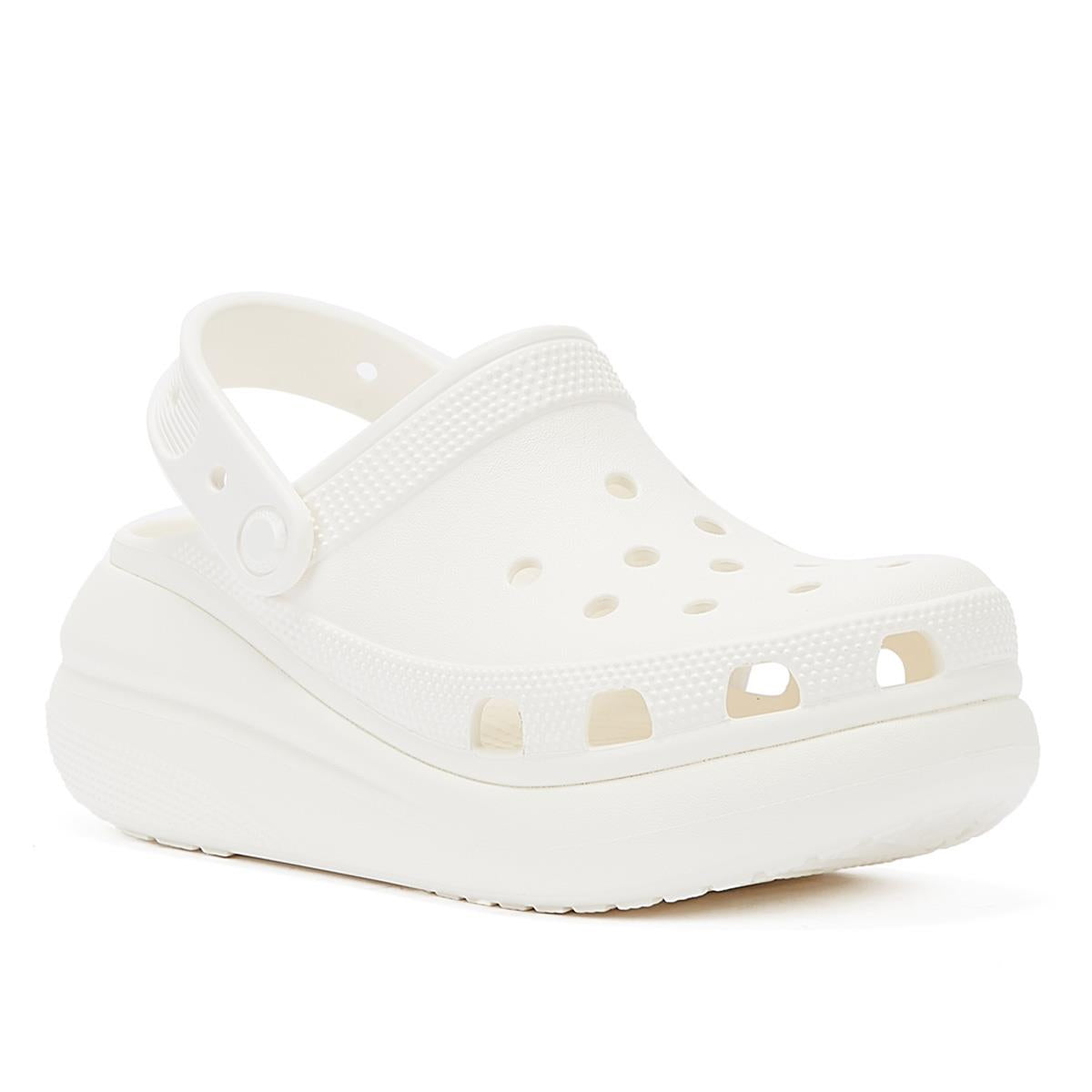 Crocs Classic Crush Clog Damen Weiß Sandale
