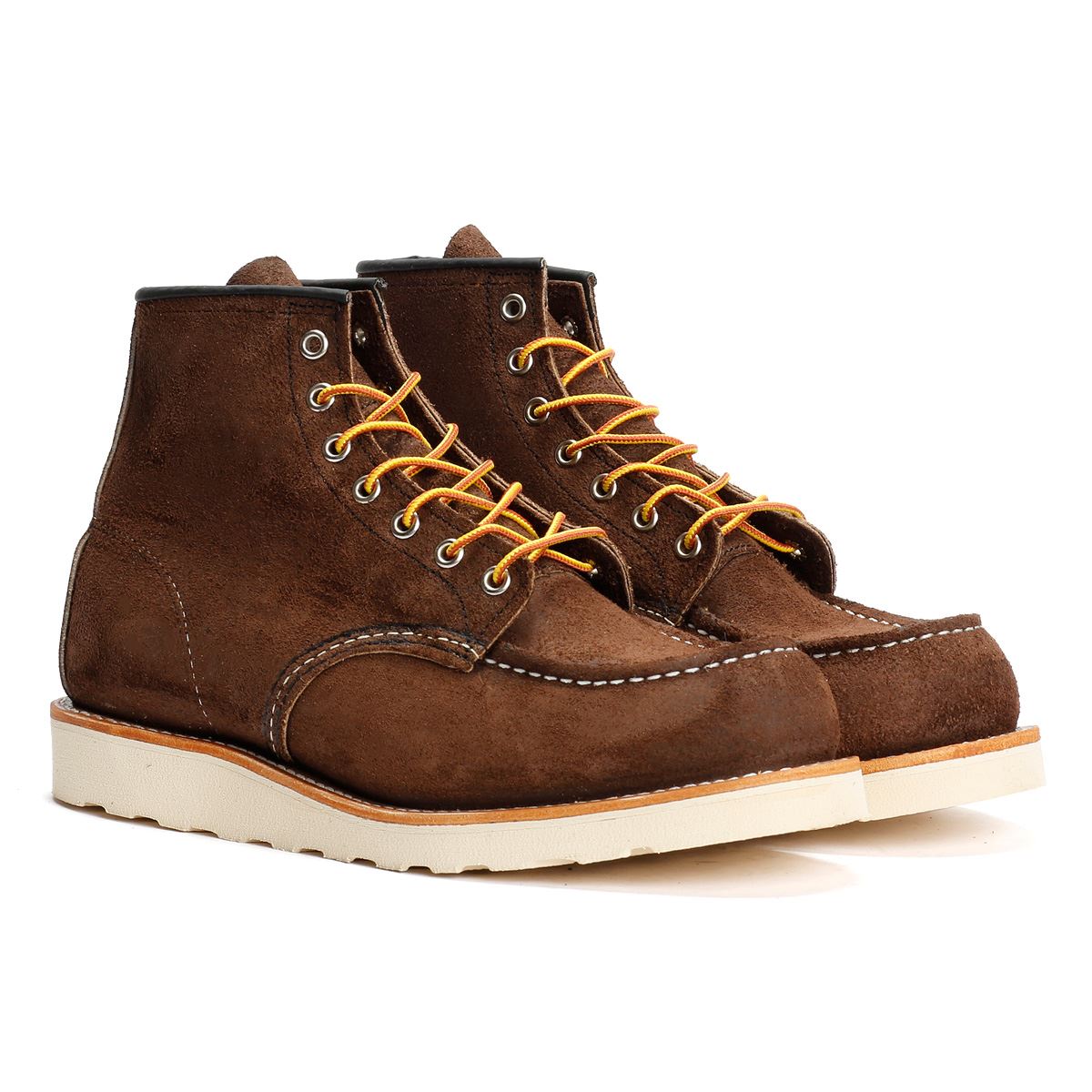 Red Wing 8836 6 Inch Moc Toe Wildleder Herren Braune Stiefel