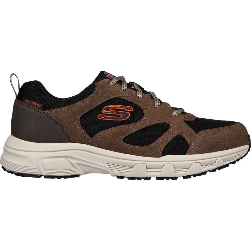 Skechers Oak Canyon Sunfair Leder Herren Wanderstiefel In Braun/Schwarz