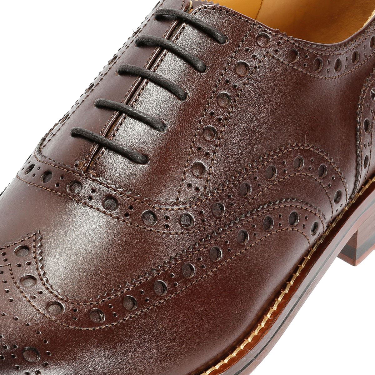 Chapman & Moore Oxford Brogue Herren Leder Braune Schnürschuhe
